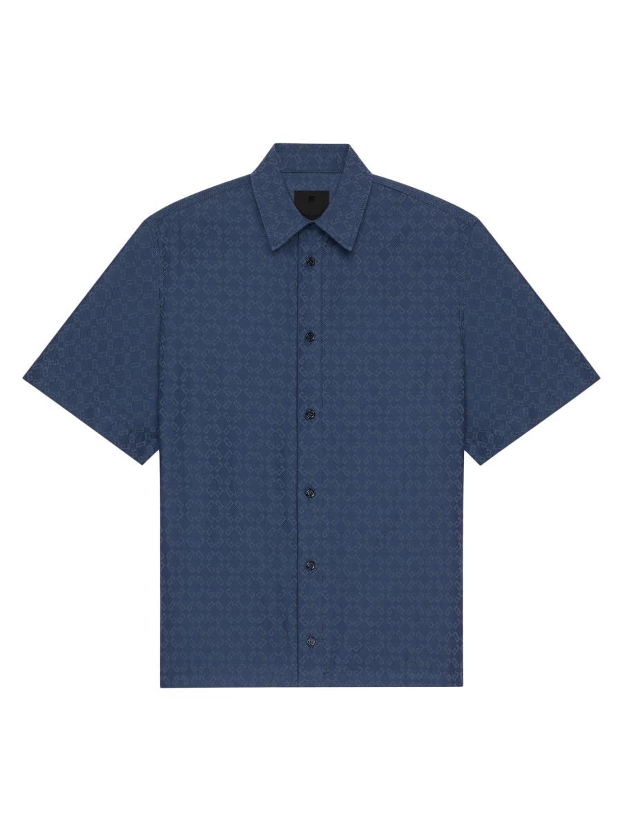 GIVENCHY 透かし シャツ Givenchy Shirt in Shiny Monogram 72 Denim | Saks Fifth Avenue