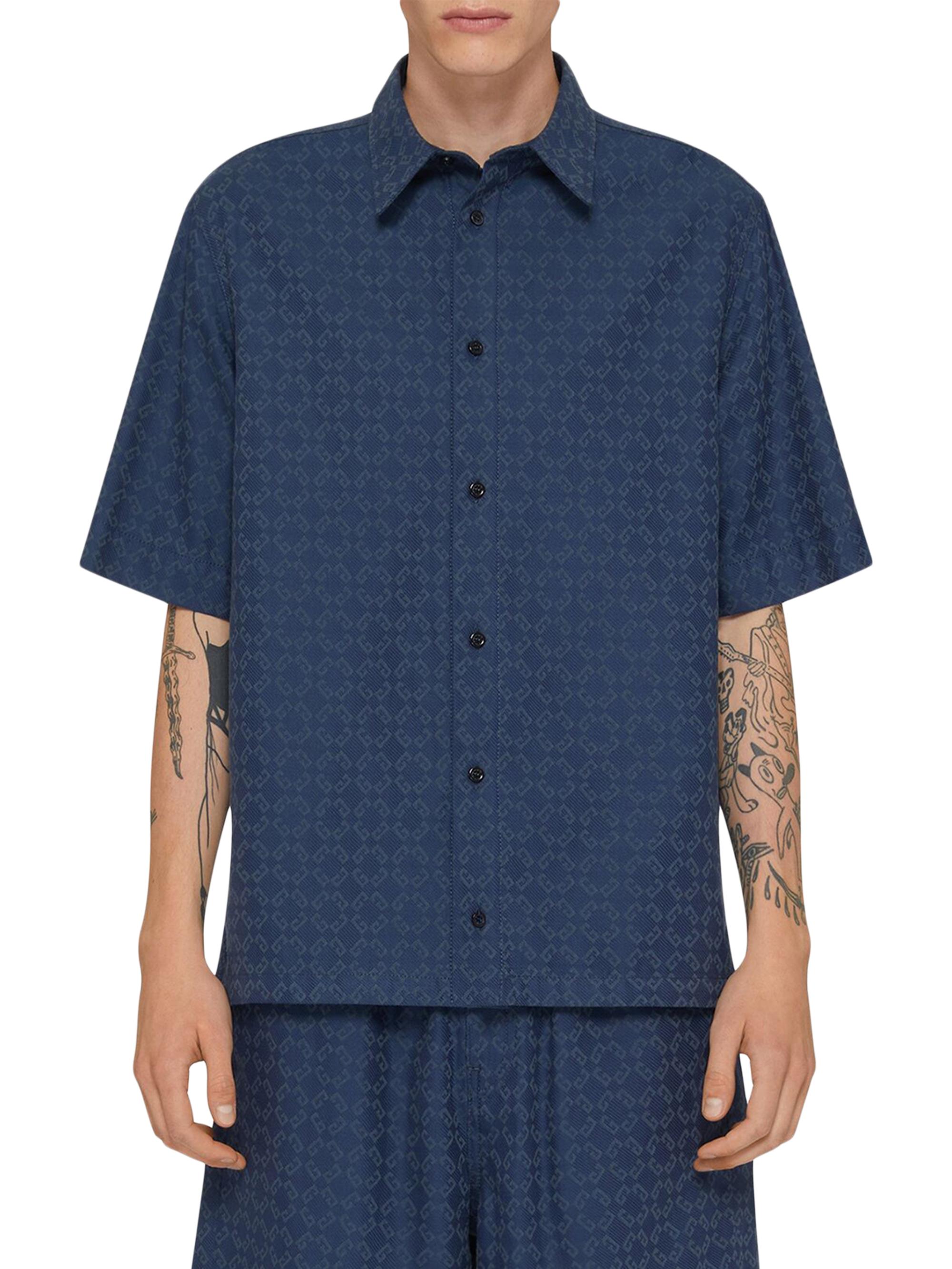 Givenchy Shirt in Shiny Monogram 72 Denim | Saks Fifth Avenue