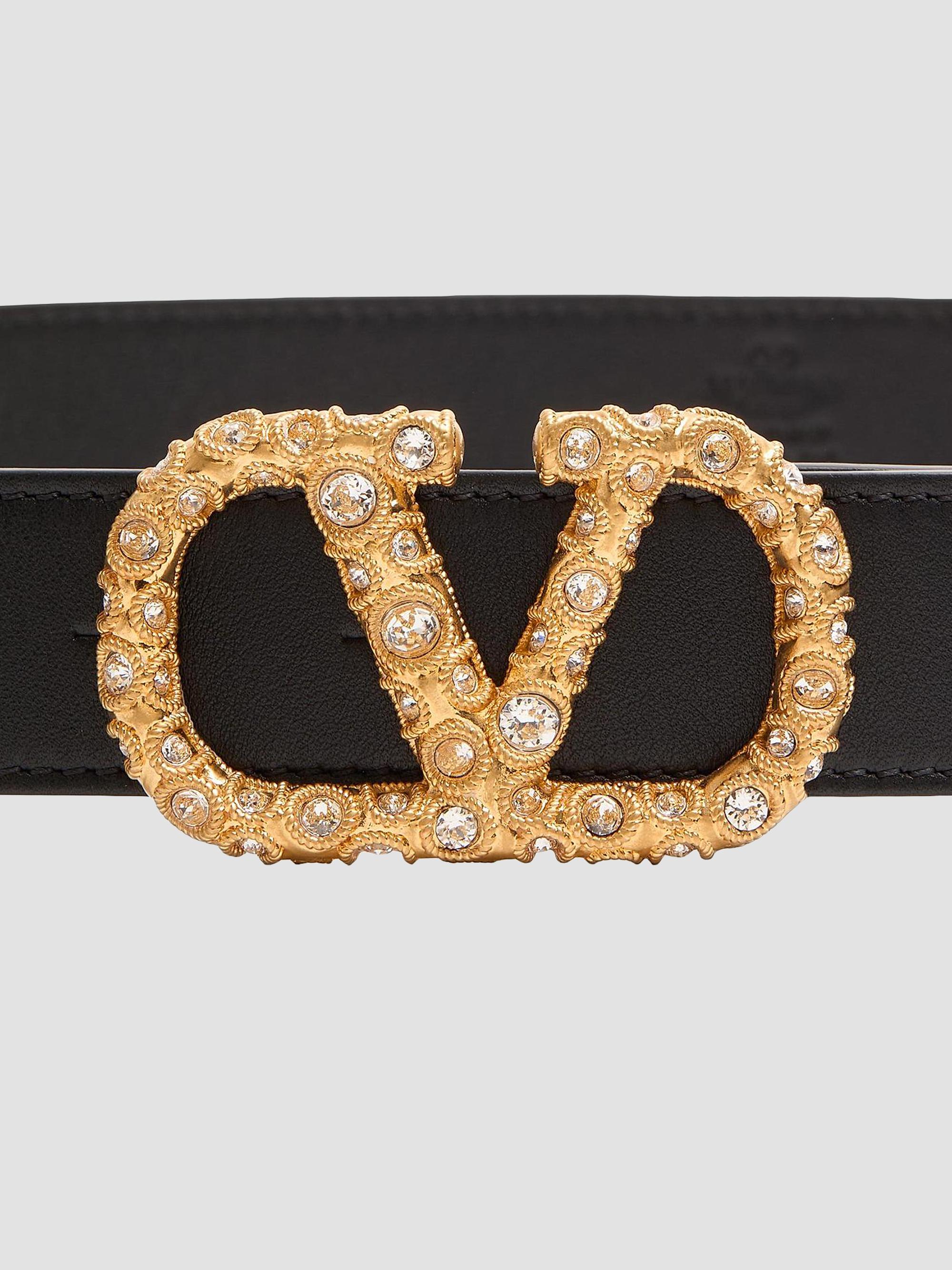 Valentino Garavani VLogo Signature Belt in Shiny Calfskin  display picture 1
