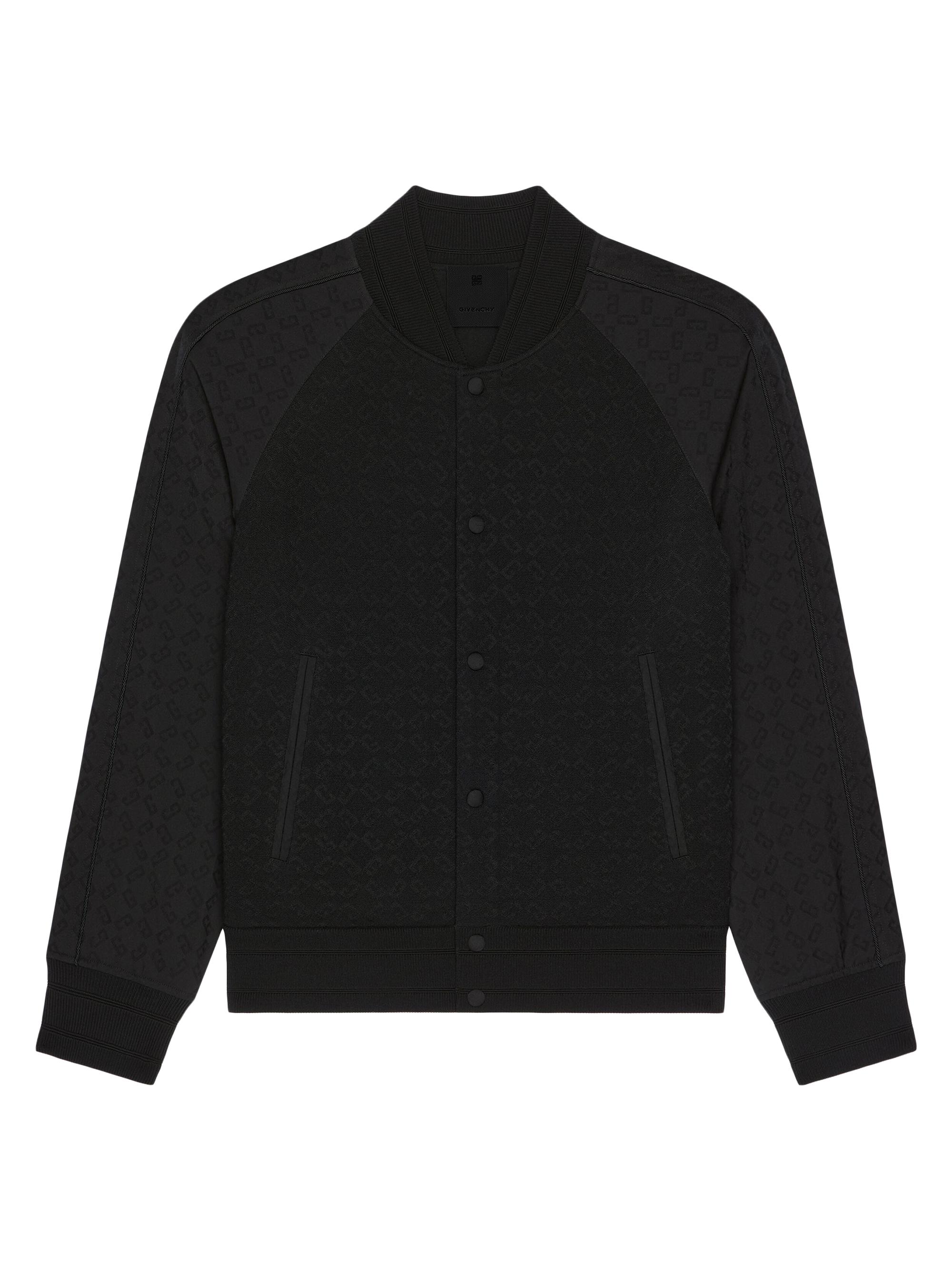 Givenchy Men's Varsity Jacket in Monogram 72 Jacquard - Black