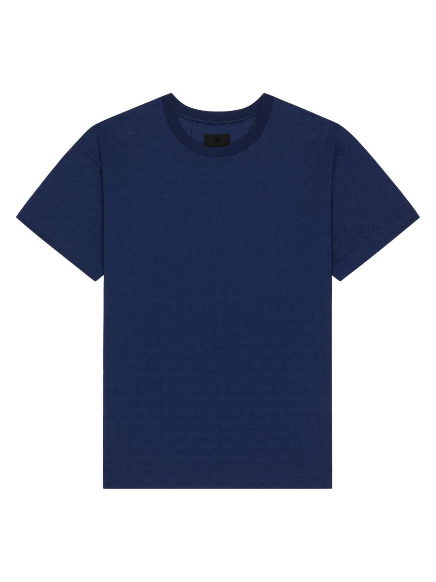 Tシャツ・カットソー GIVENCHY FW24 Givenchy Shirt (BW61B05YAX 496 ICE BLUE) Givenchy 4G Logo T-Shirt Aqua Blue – DemandUK