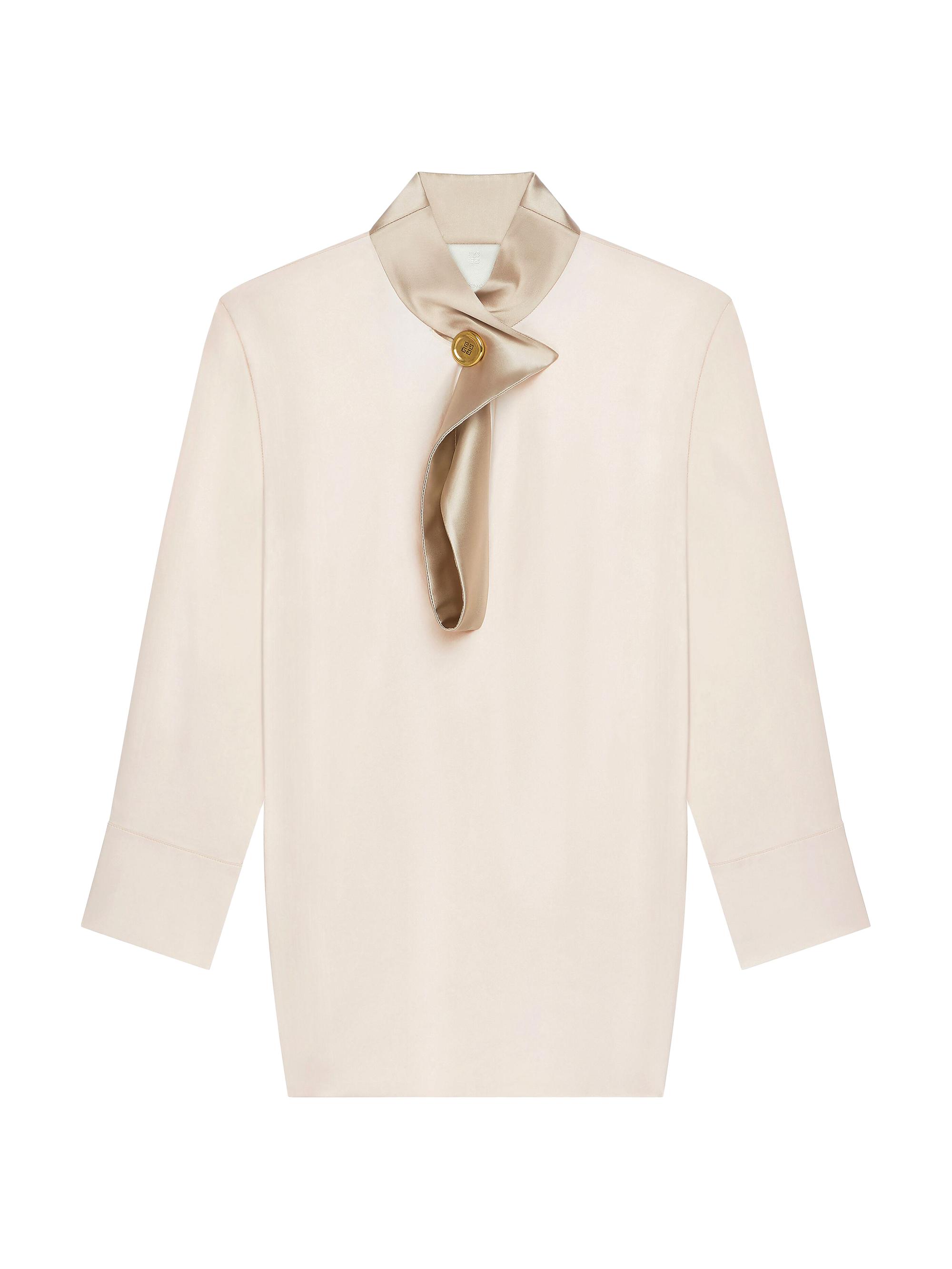 Givenchy Women's Blouse in Satin with Buttoned Collar -