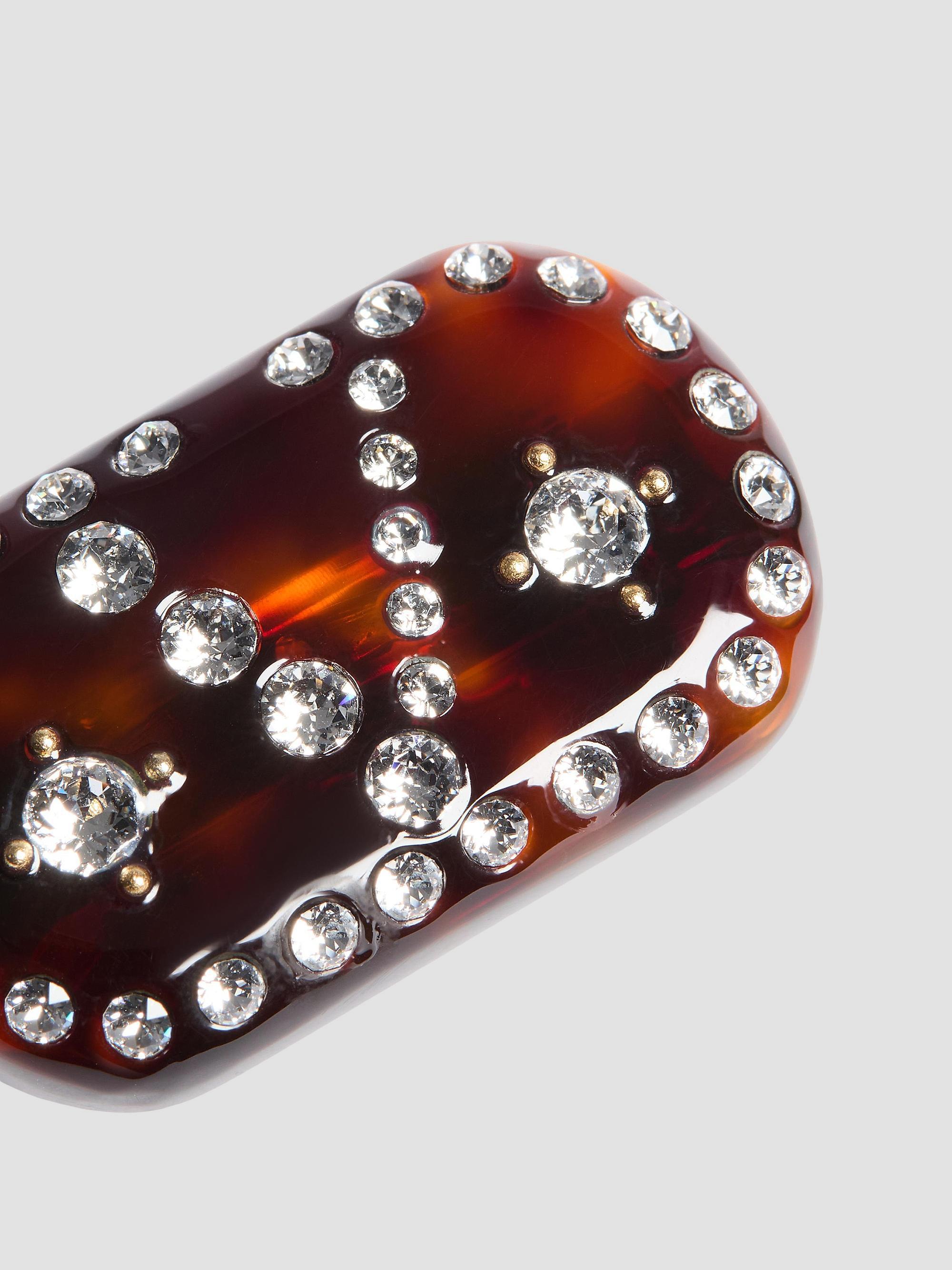 Valentino Garavani VLogo Signature Hair Clip in Resin, Metal  display picture 1