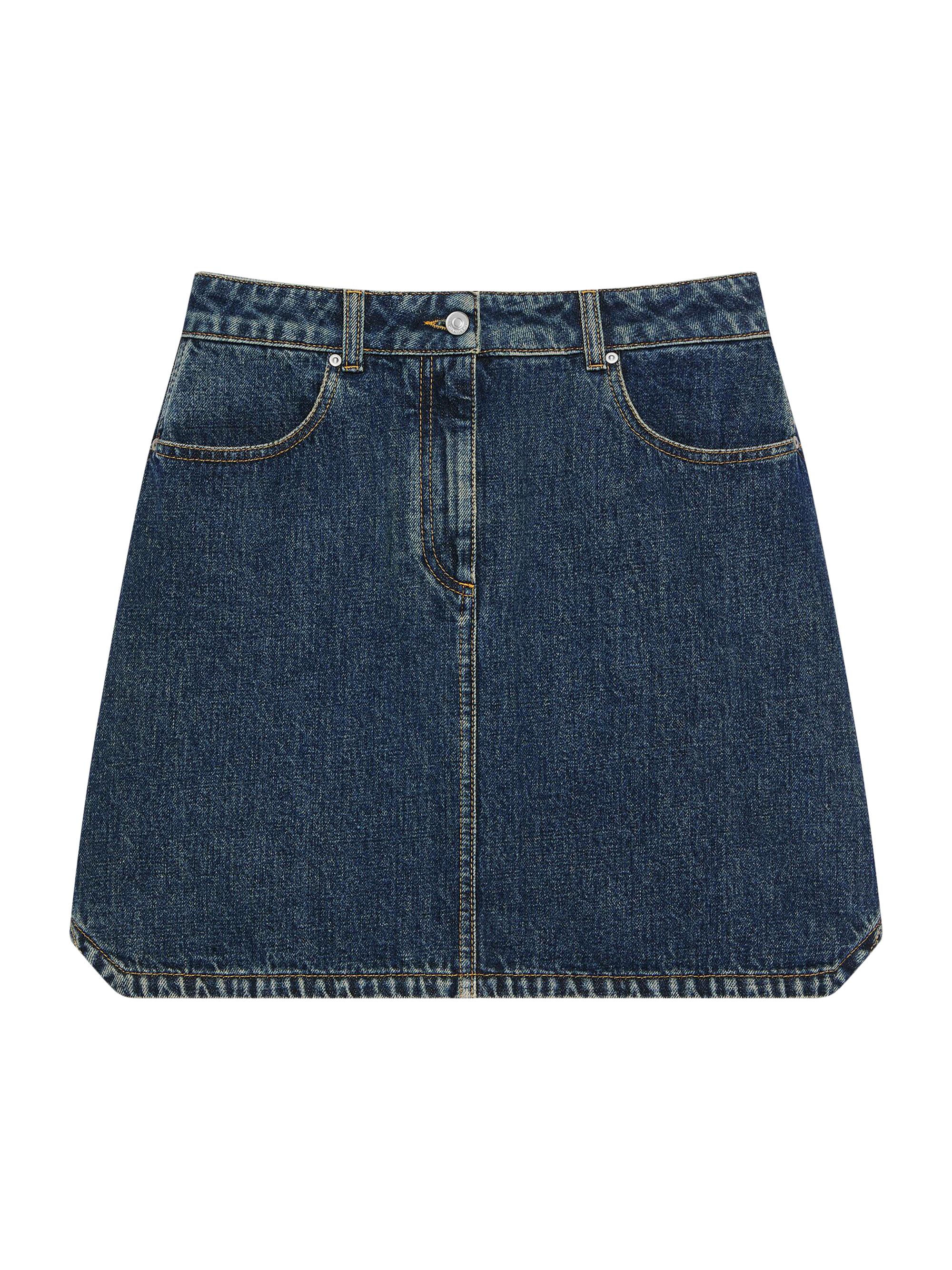 Givenchy Women's Mini Skirt in Denim - Medium Blue