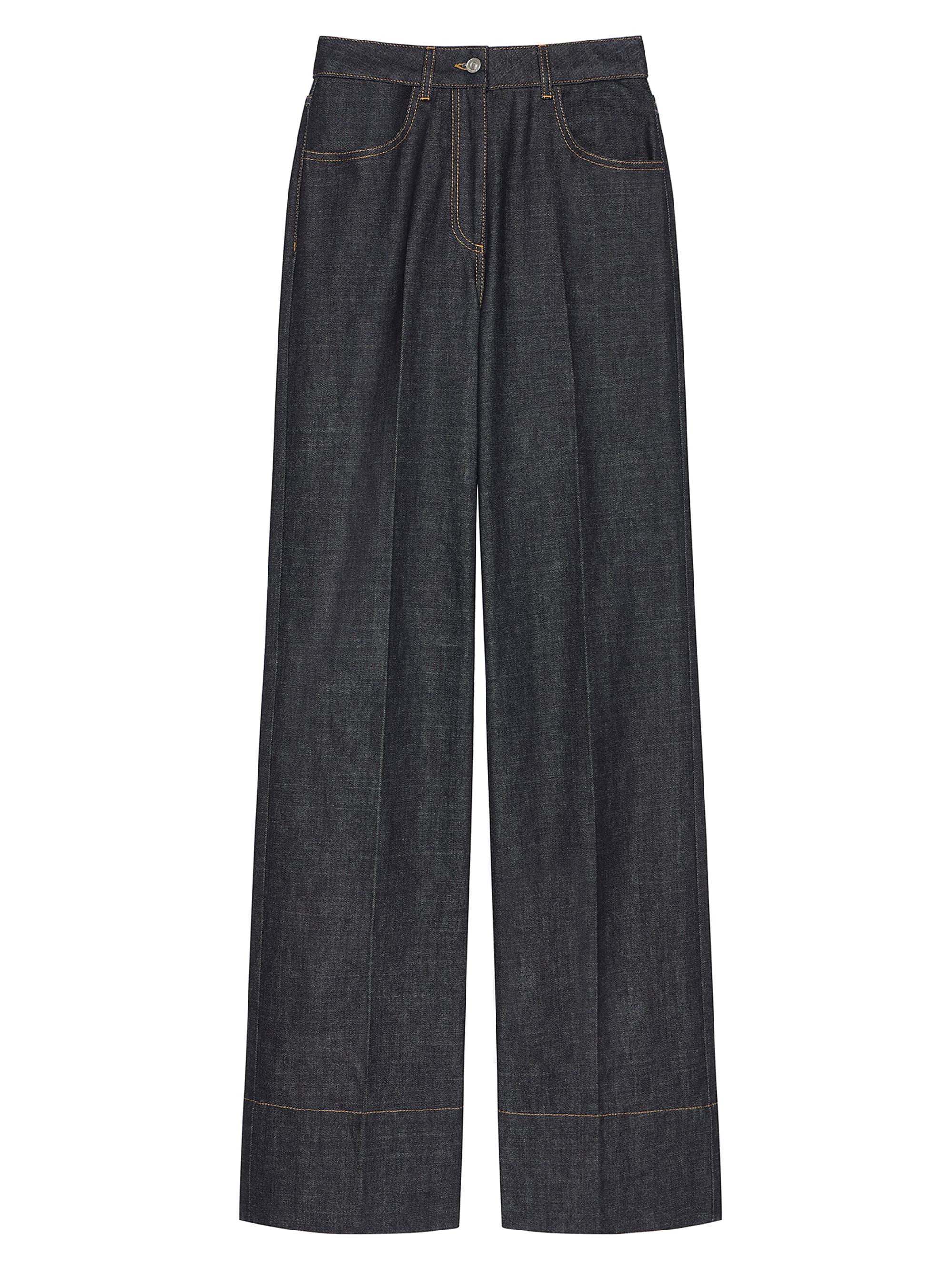 Givenchy Women's Straight Jeans in Denim - Dark Blue