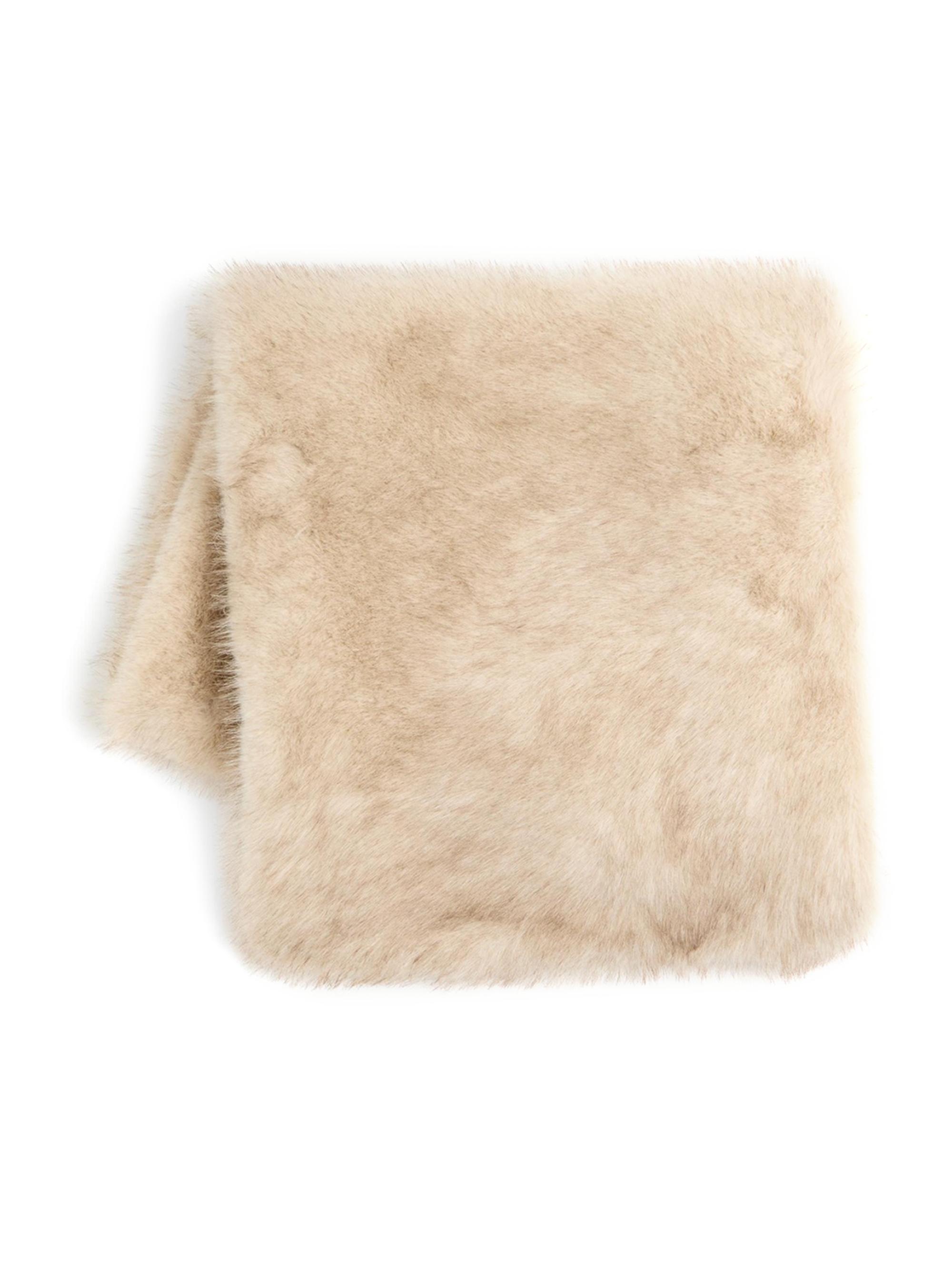 Valentino Garavani Women's Faux Fur Scarf -  Beige