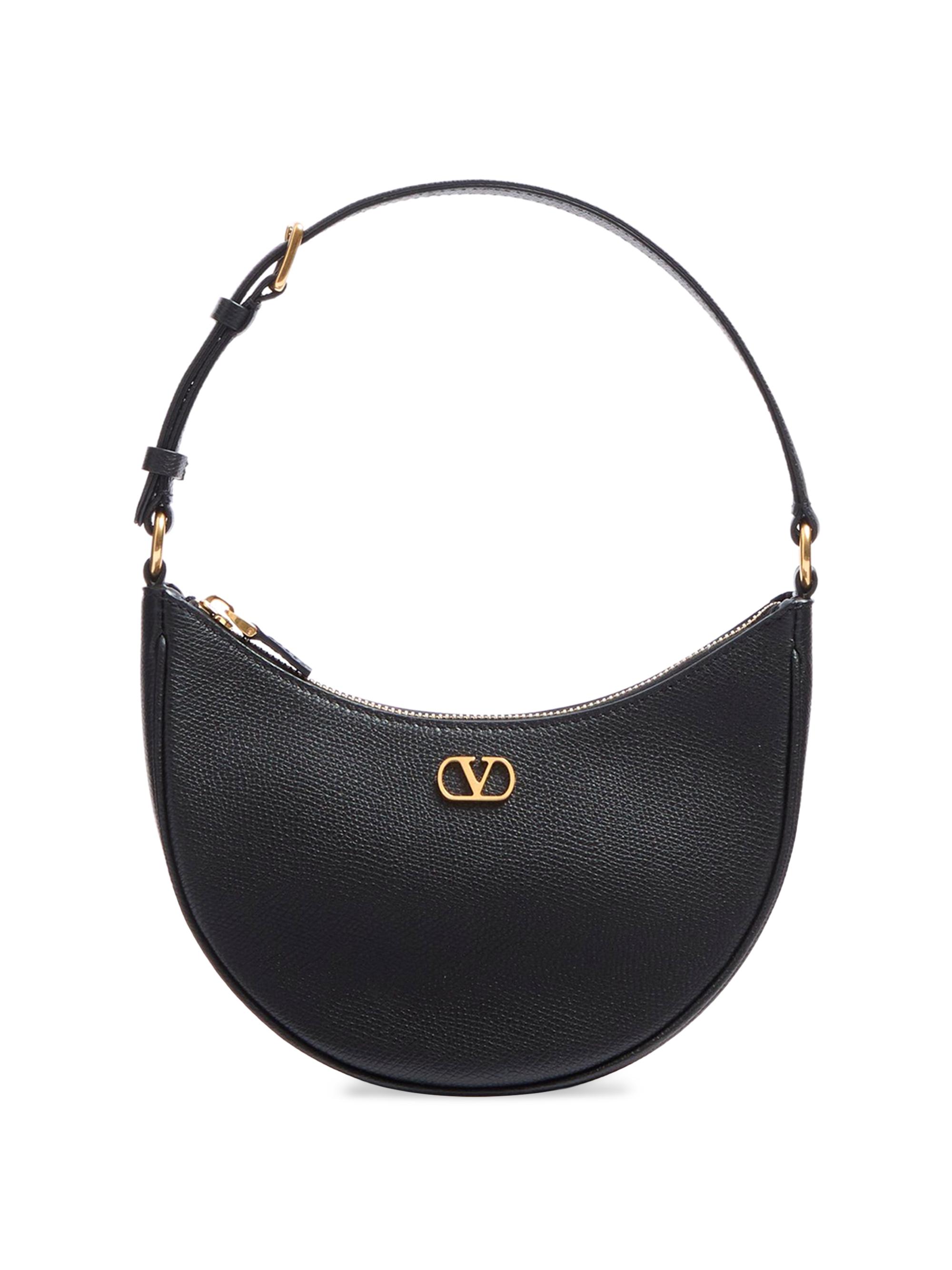Valentino Garavani VLogo Signature Mini Hobo Bag in Grainy