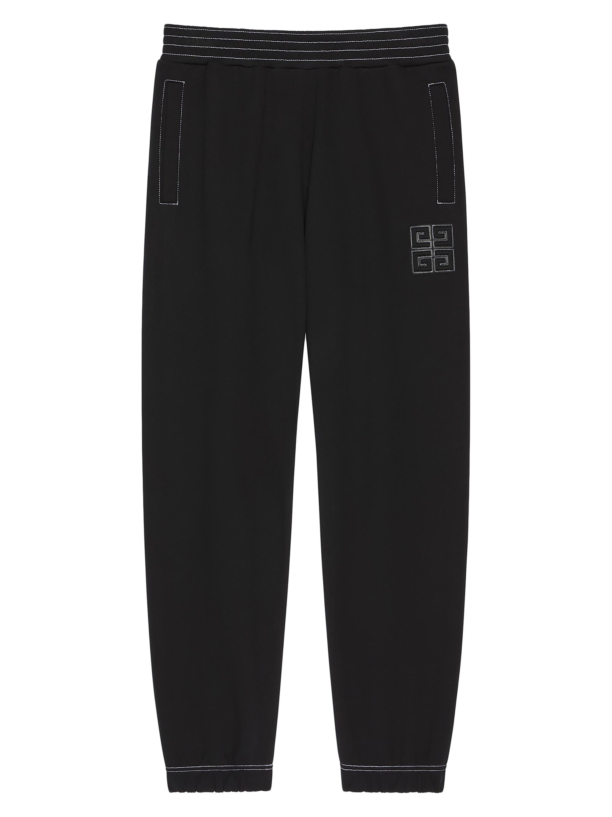 Givenchy Men's 4G Jogger Pants in Fleece - Black