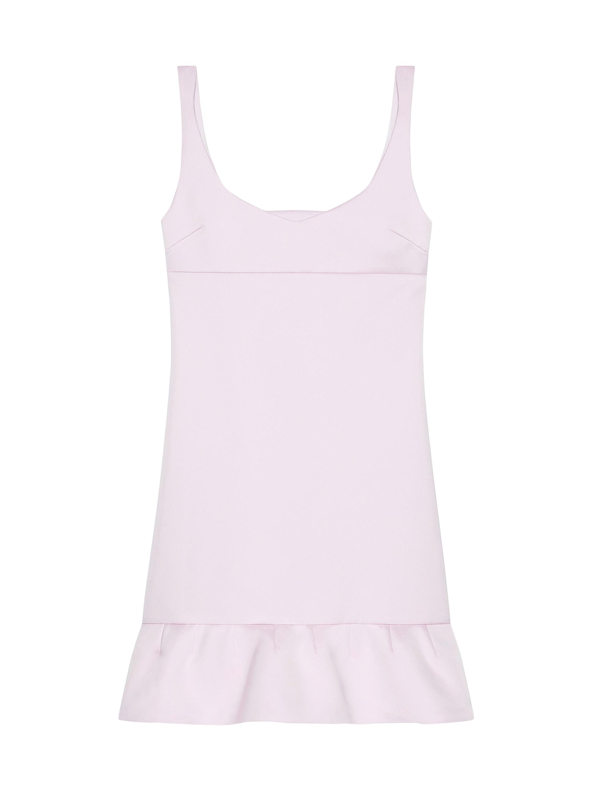 Givenchy Women's Dress in Satin with Twisted Straps and 4G Detail - Baby Pink