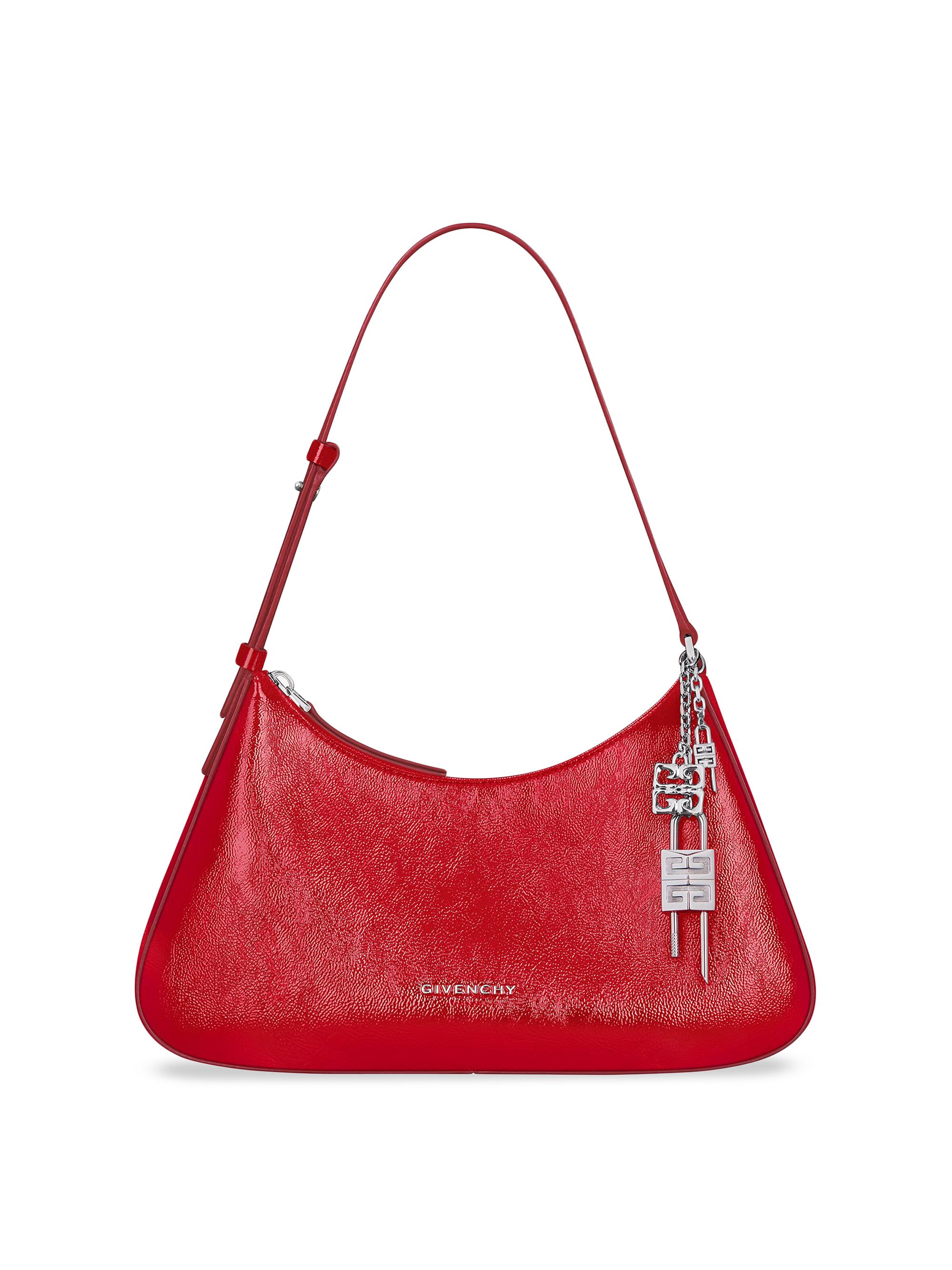 Givenchy Women's  Lucky Lock Bag in Patent Leather - Vermillon Red