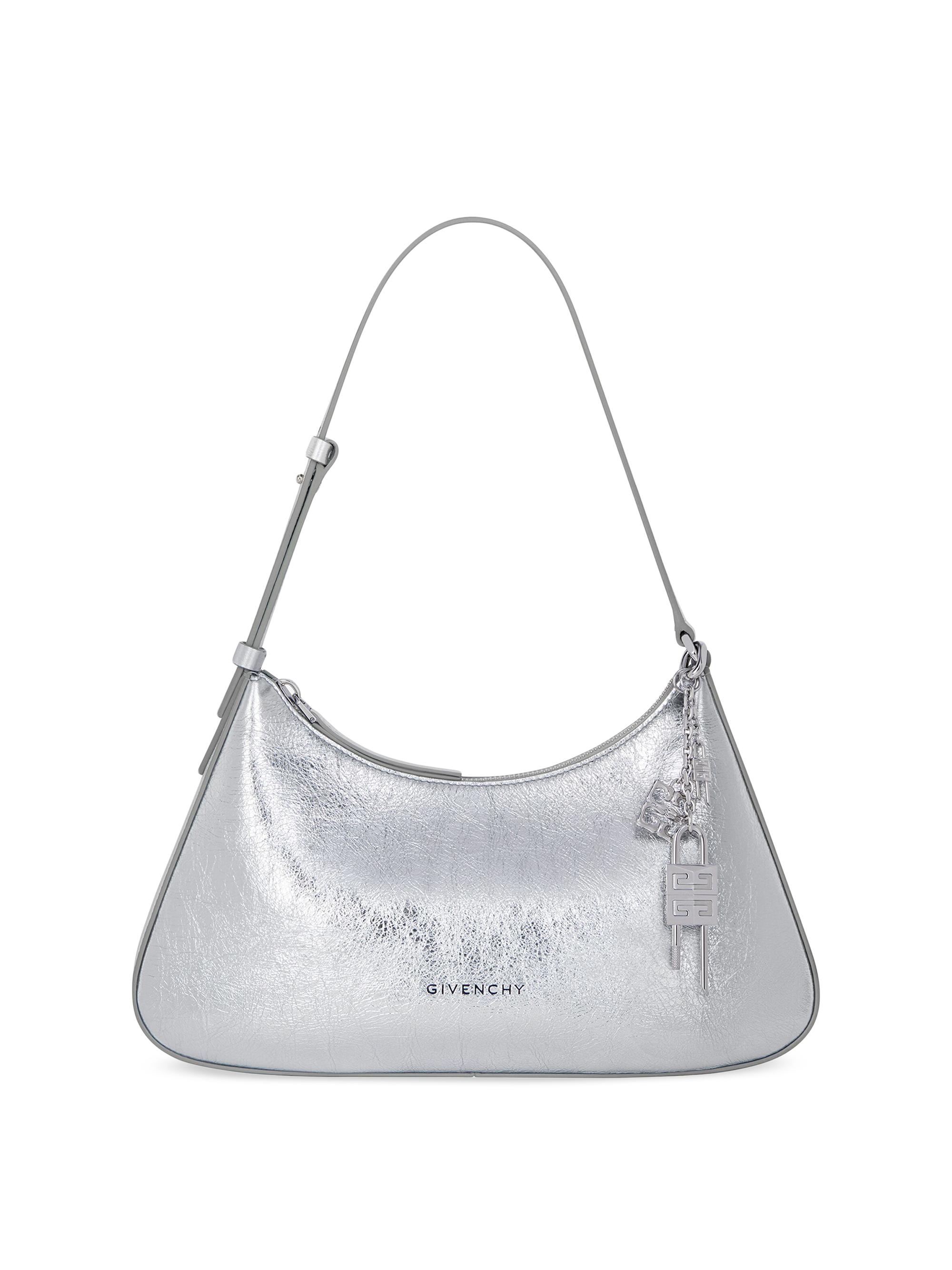 Givenchy Women's  Lucky Lock Bag in Laminated Leather - Light Silvery