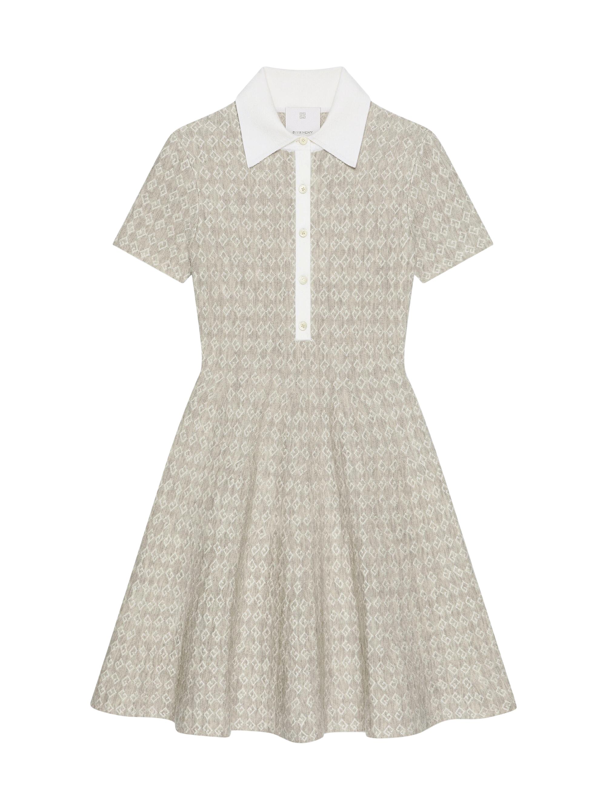 Givenchy Women's Polo Dress in Monogram 72 Jacquard - Beige