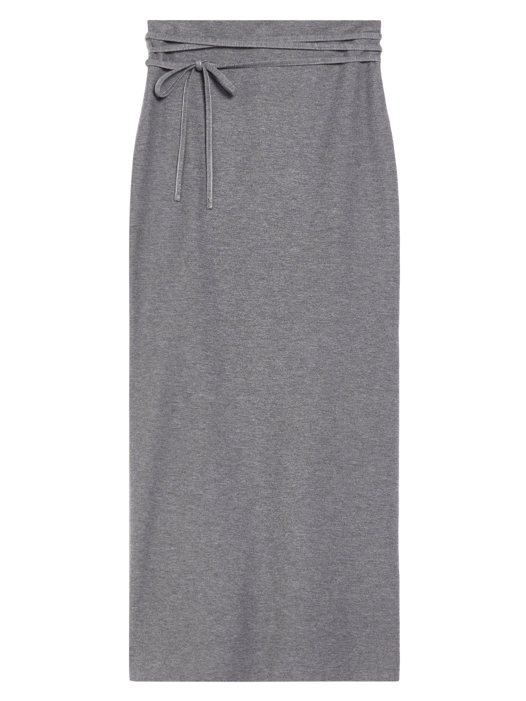 Weekend Max Mara Women's Furetto Jersey Maxi Skirt Grey