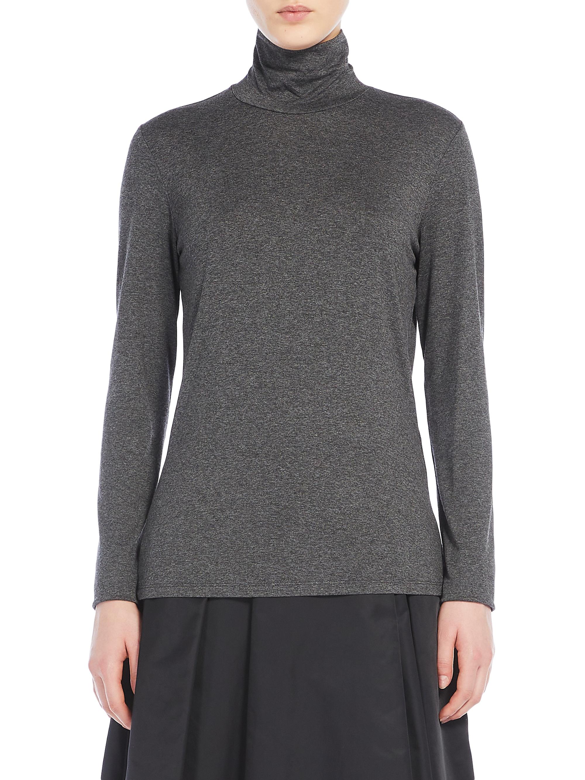 Weekend Max Mara Women's Multif Turtleneck Knit Top - Dark Grey