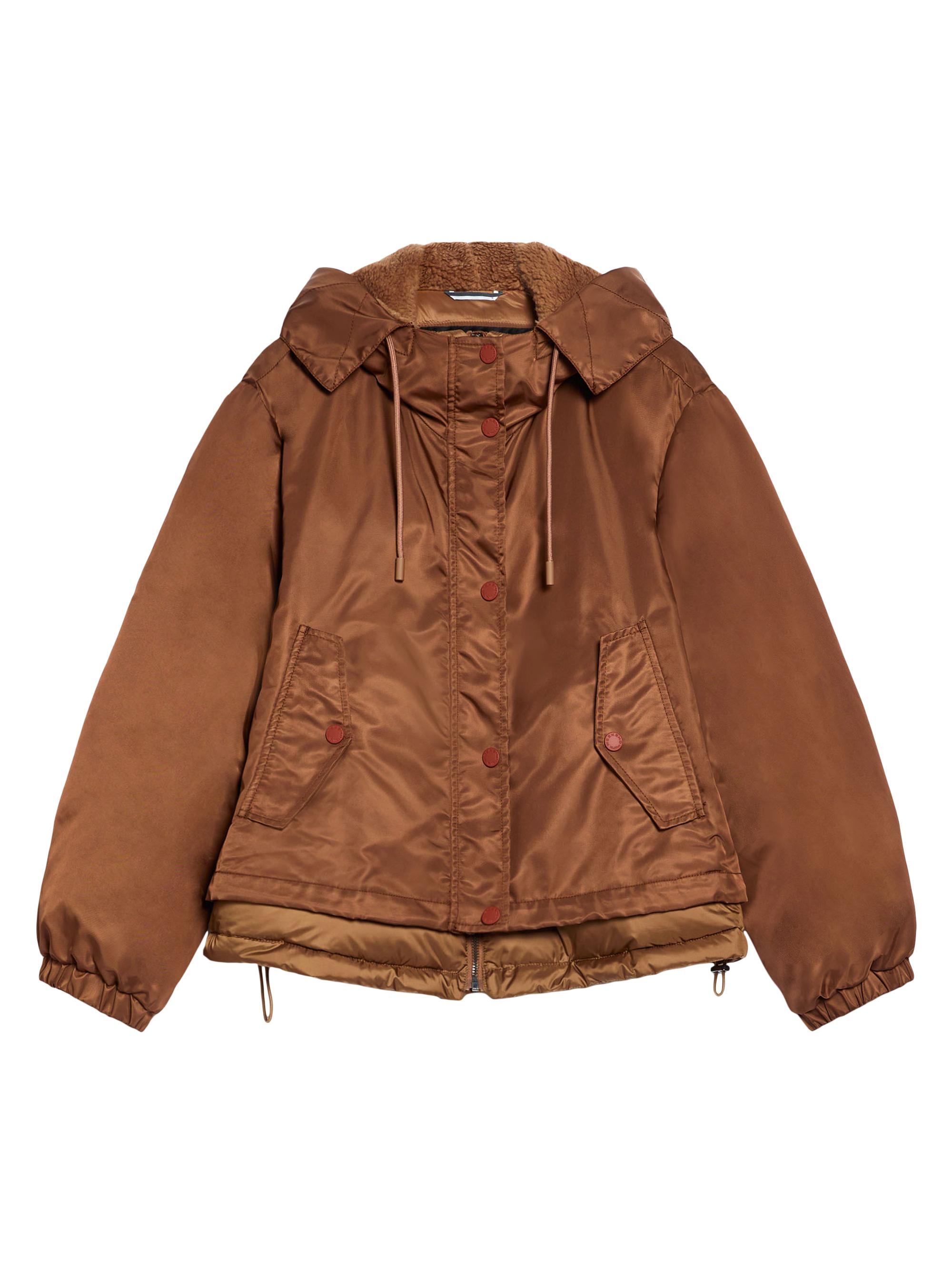 Weekend Max Mara Women's Agora Nylon & Leather Padded Jacket - Tobacco