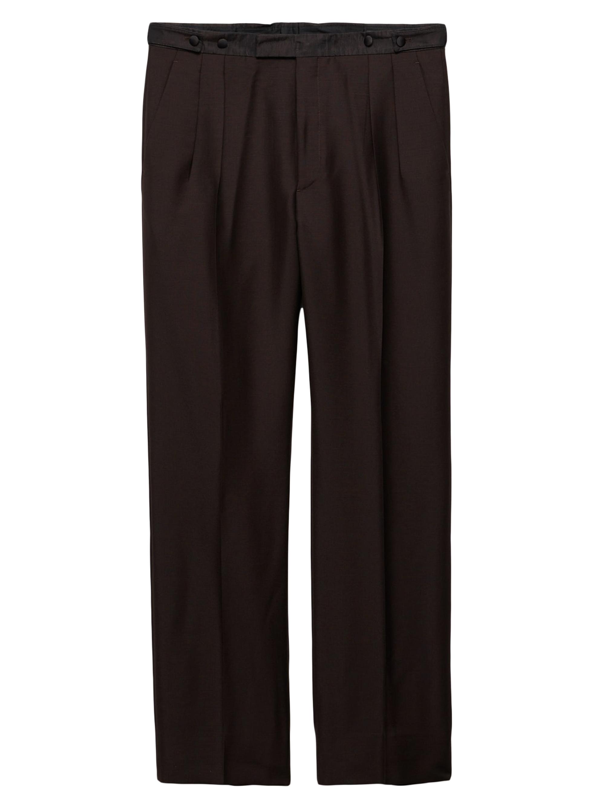 Prada Men's Mohair Wool Trousers - Brown