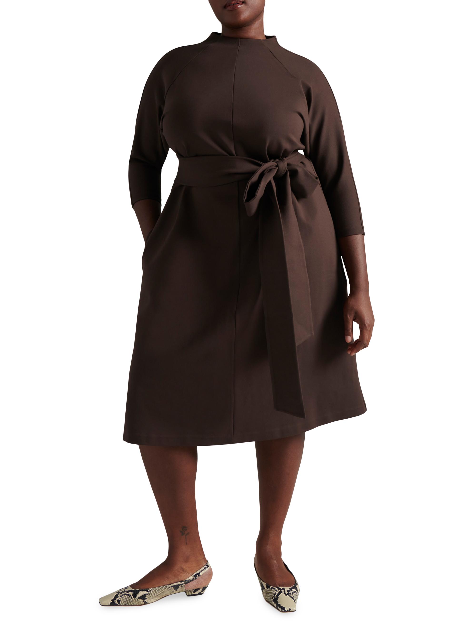 Pari Passu Women's Janice Funnel Dress - Espresso