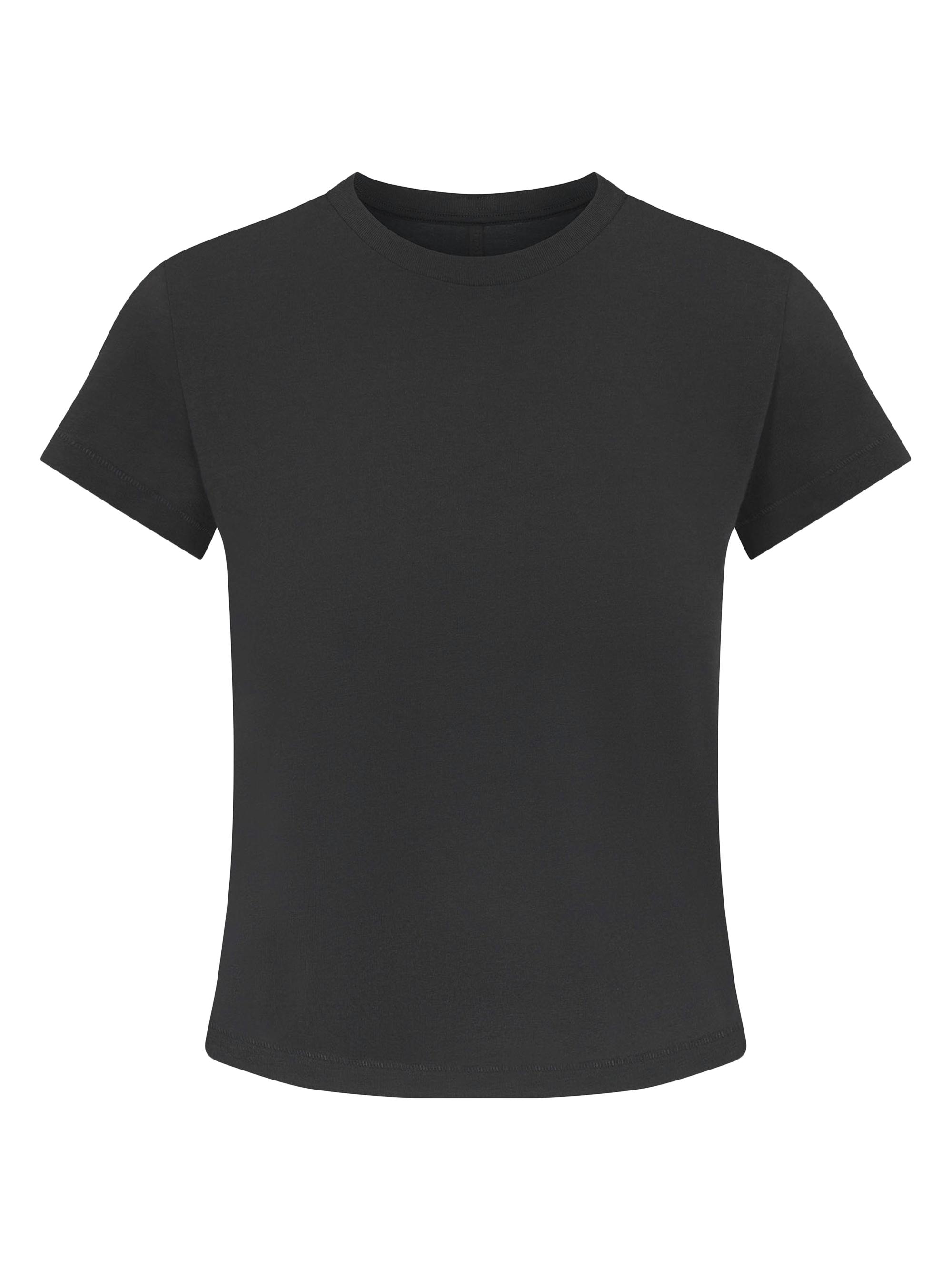 SKIMS Women's Relaxed Tees Shrunken T-Shirt - Snow