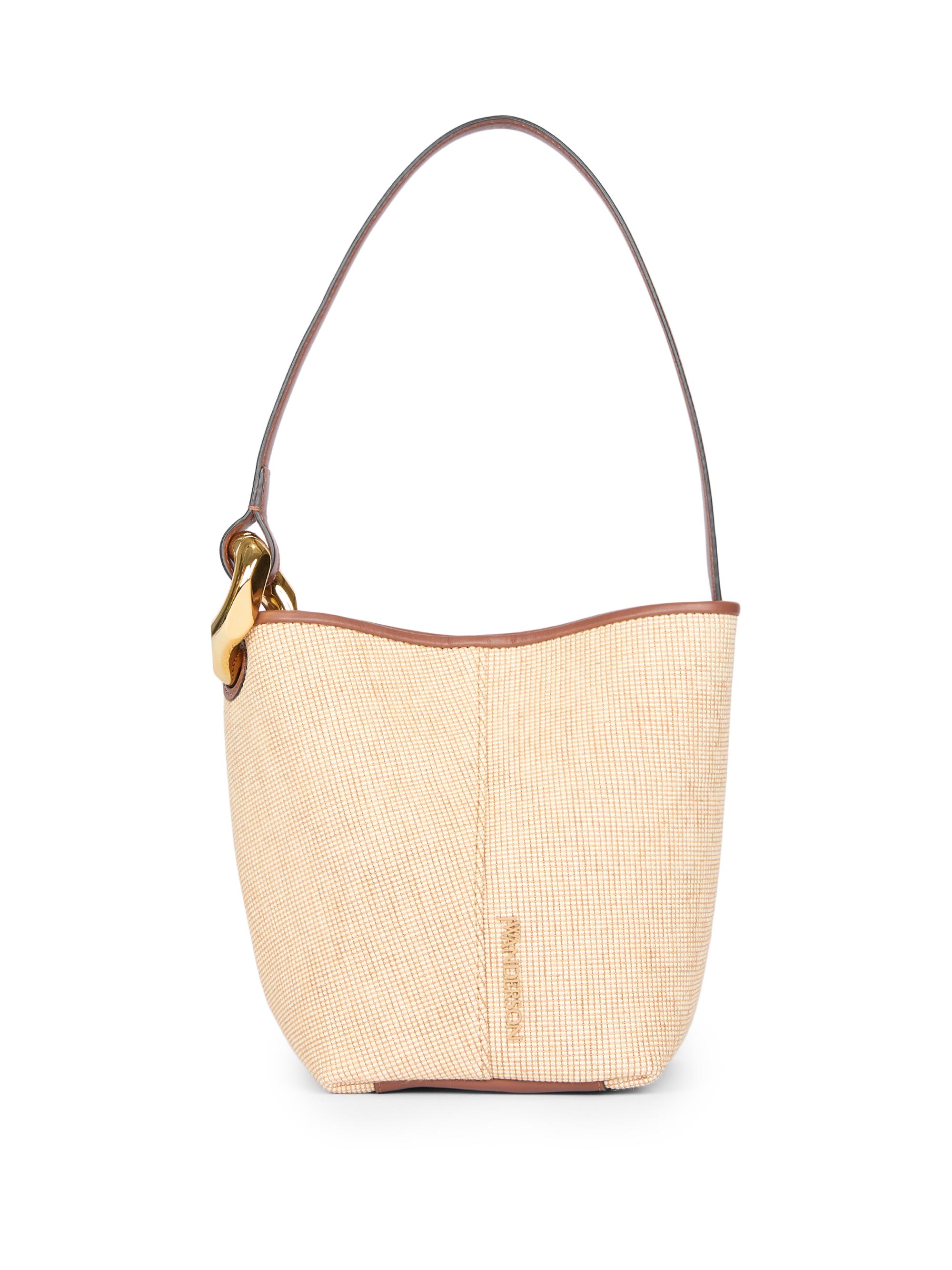 JW Anderson Women's  JWA Corner Canvas & Leather Bucket Bag - Beige