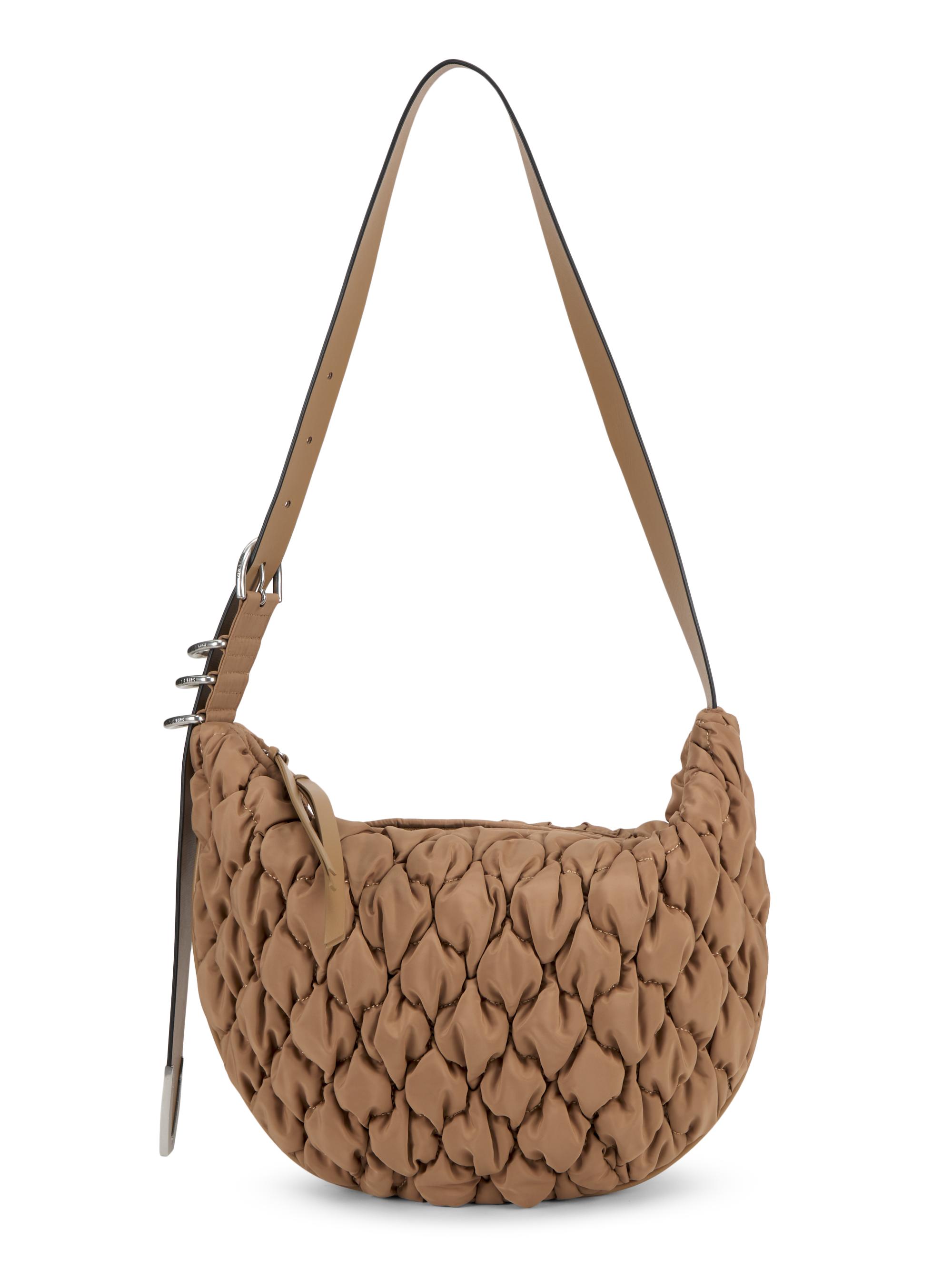 rag & bone Women's Quilted Spire Mini Leather Hobo - Camel
