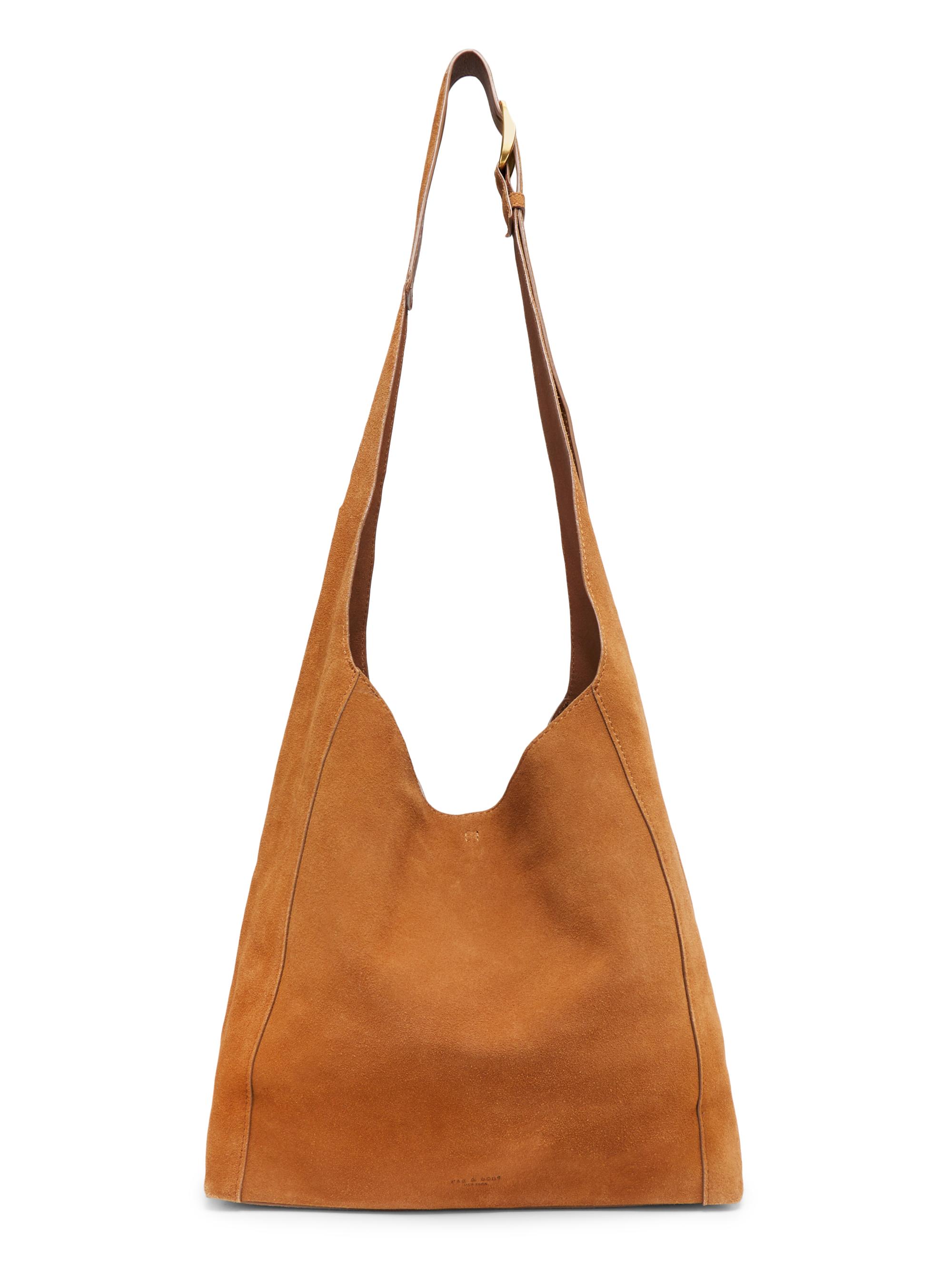 rag & bone Women's Belize Suede Shopper Shoulder Bag - Brown Suede