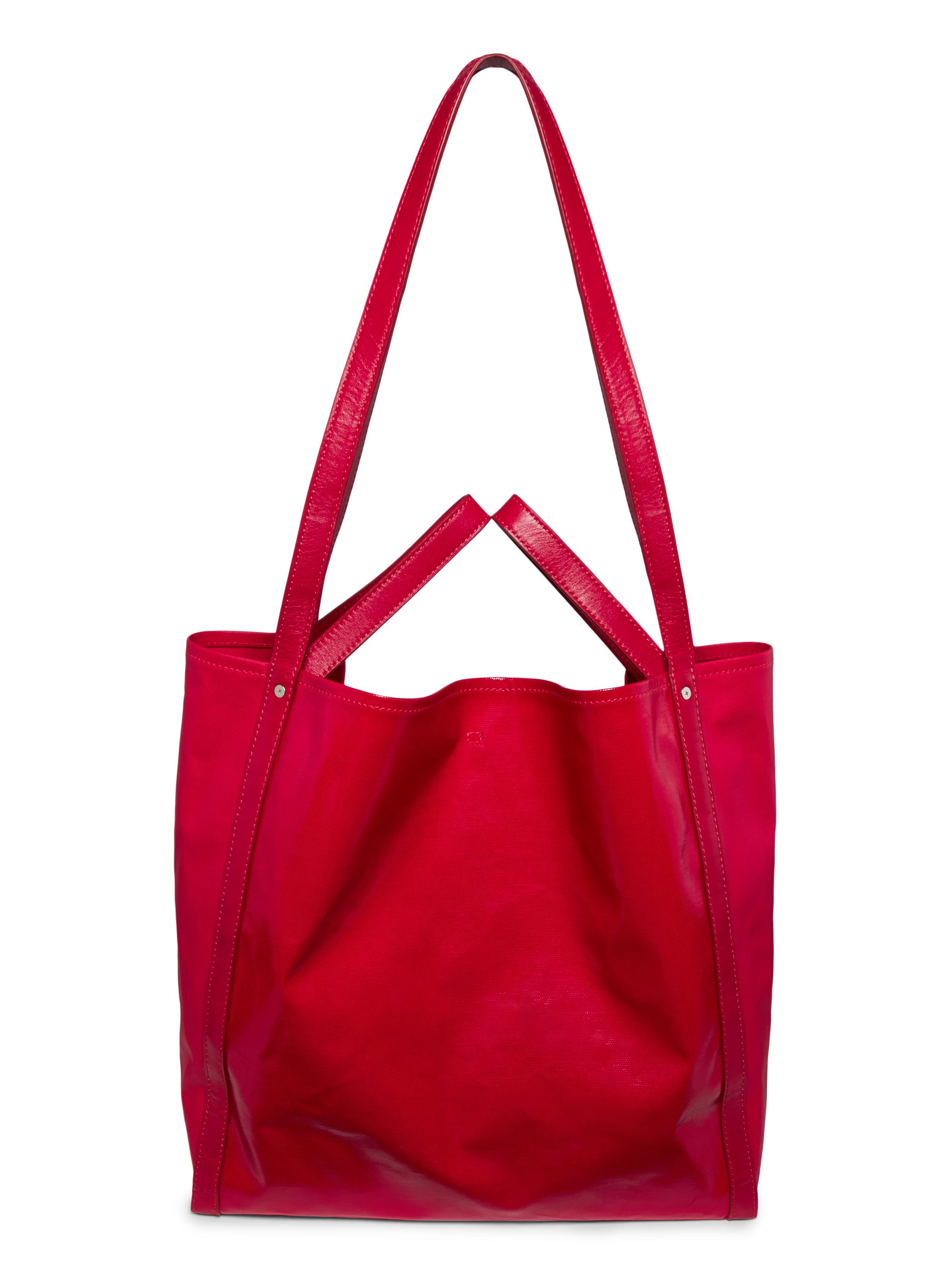 rag & bone Women's Jet Cotton-Blend Tote Bag - Poppy Red