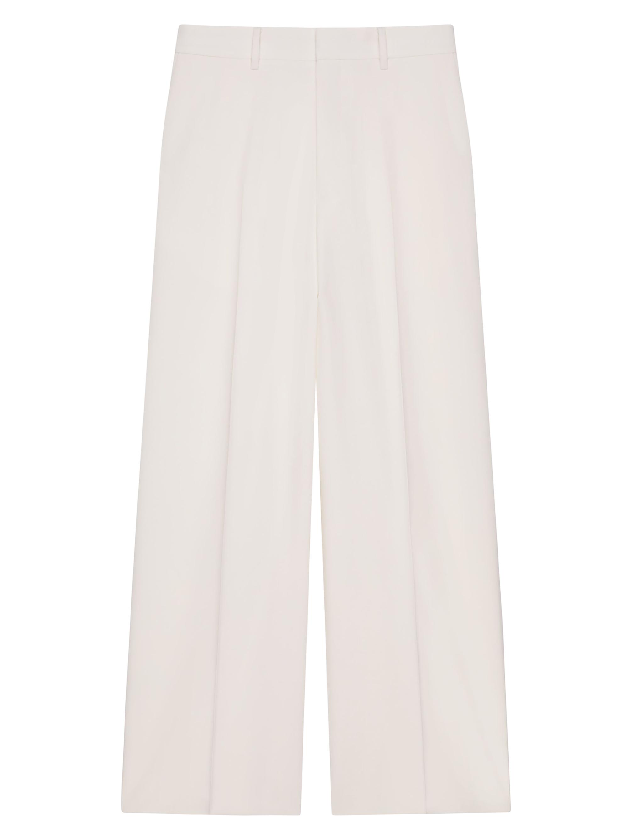 Givenchy Men's Extra Wide Pants in Wool and Mohair - White