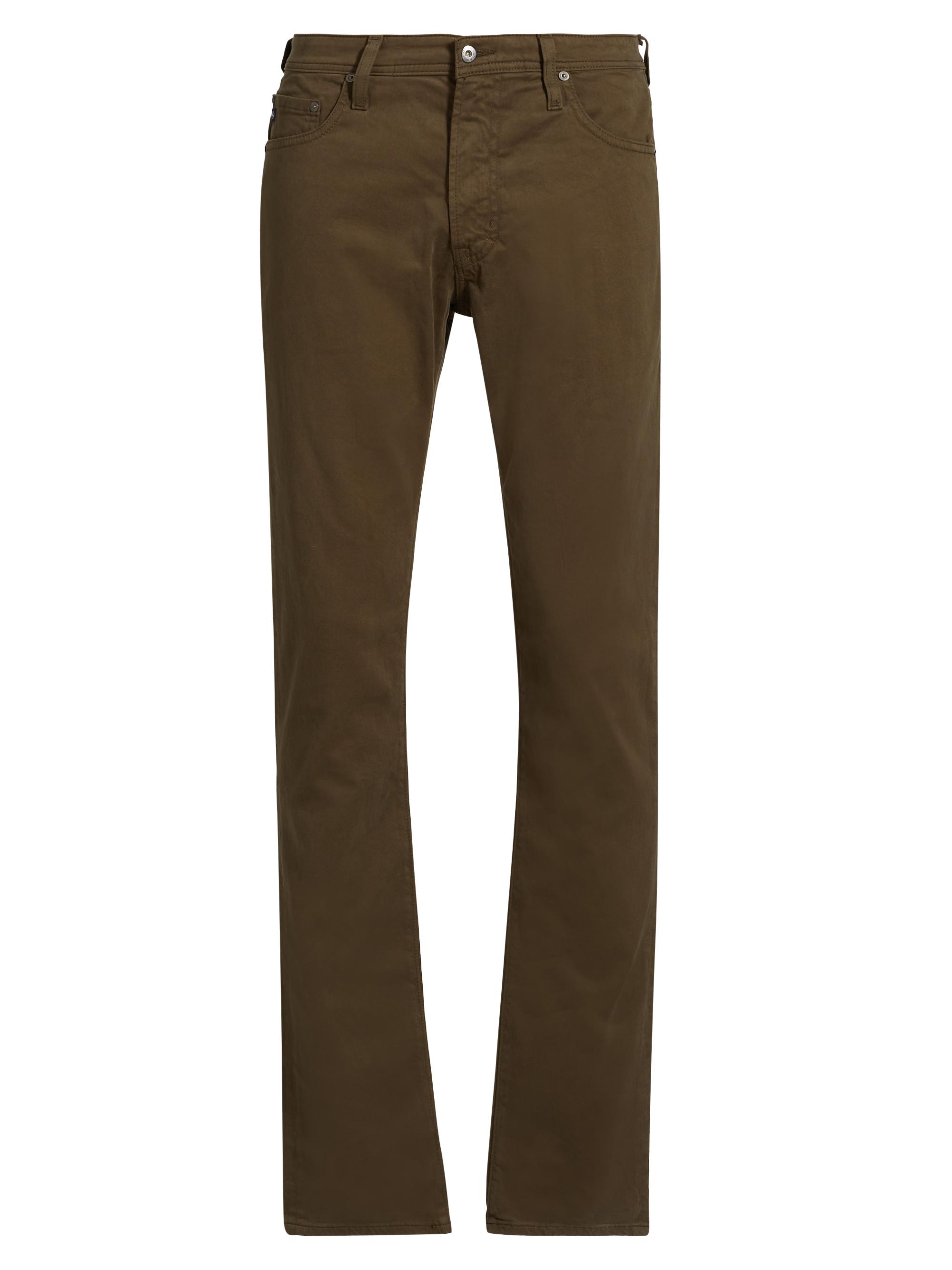 AG Jeans Men's Tellis Cotton Straight-Leg Slim-Fit Pants - Rich Espresso