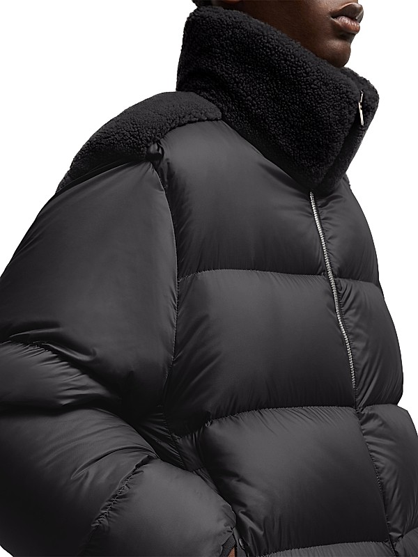 Shop Moncler Genius Rick Owens x Moncler Cyclopic Shearling Shop Moncler Genius Rick Owens x Moncler Cyclopic Shearling