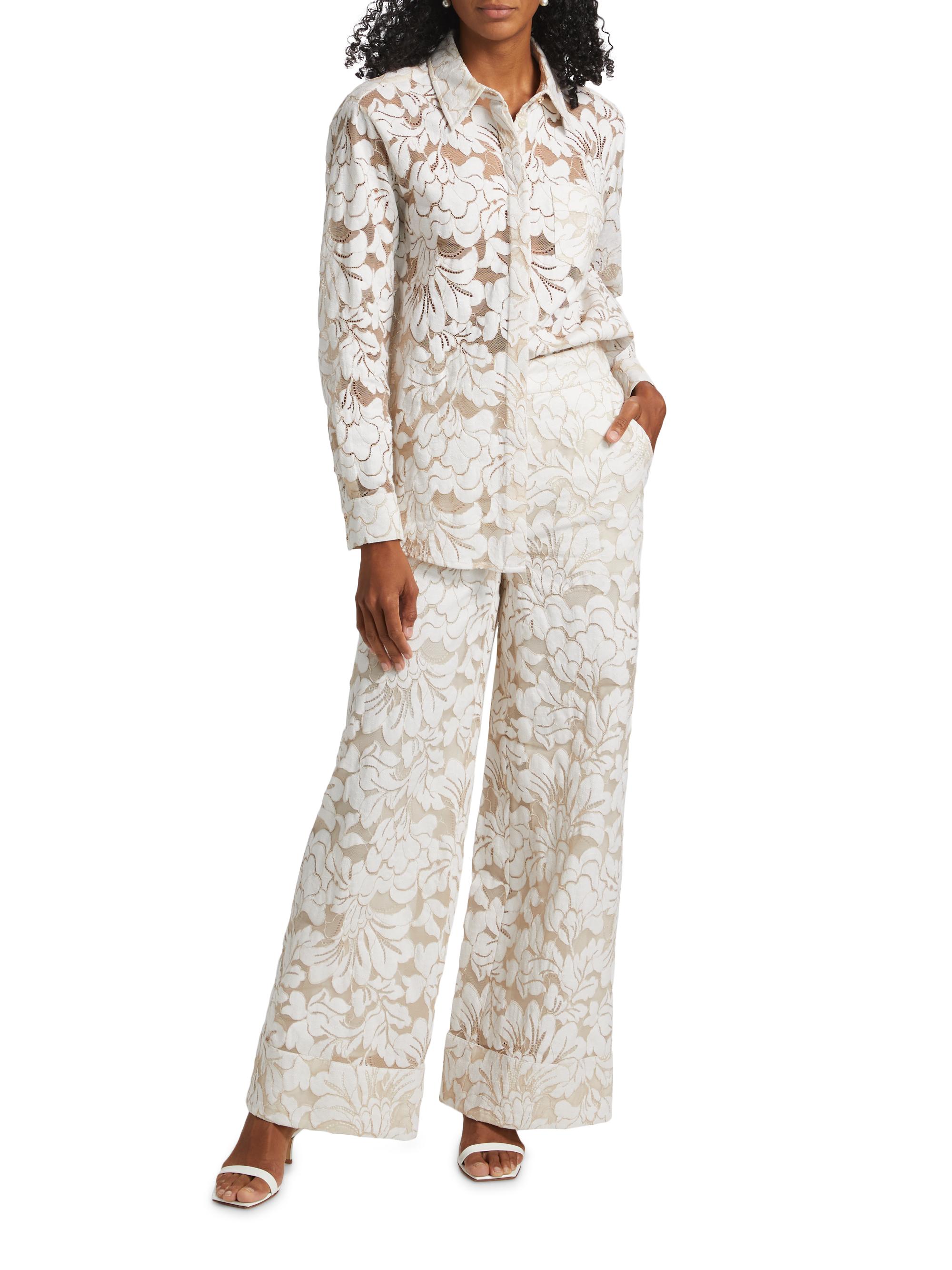 Toccin Suri Floral Wide-Leg Pants | Saks Fifth Avenue