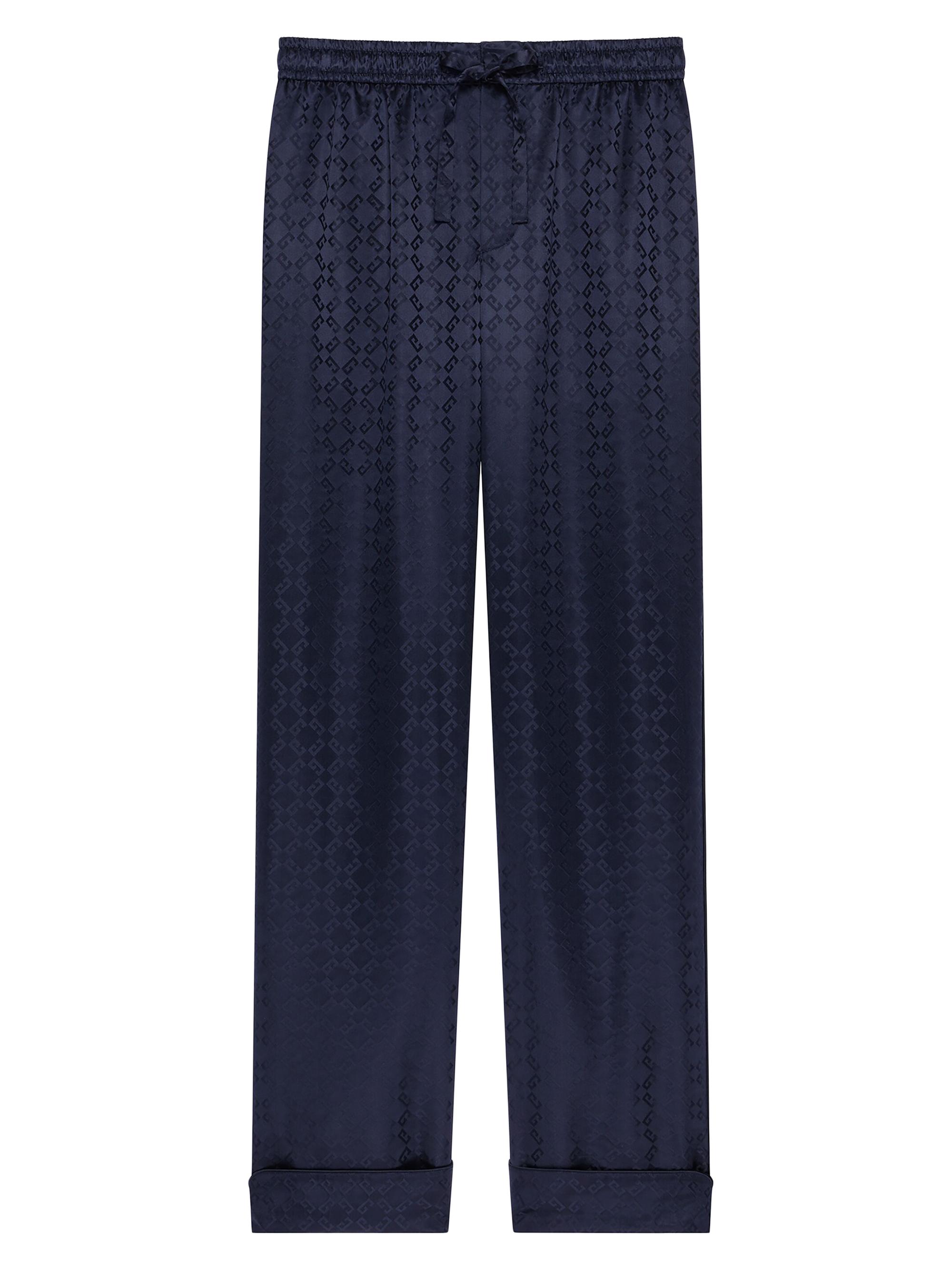 Givenchy Men's Pyjamas Pants in Monogram 72 Jacquard - Dark Blue