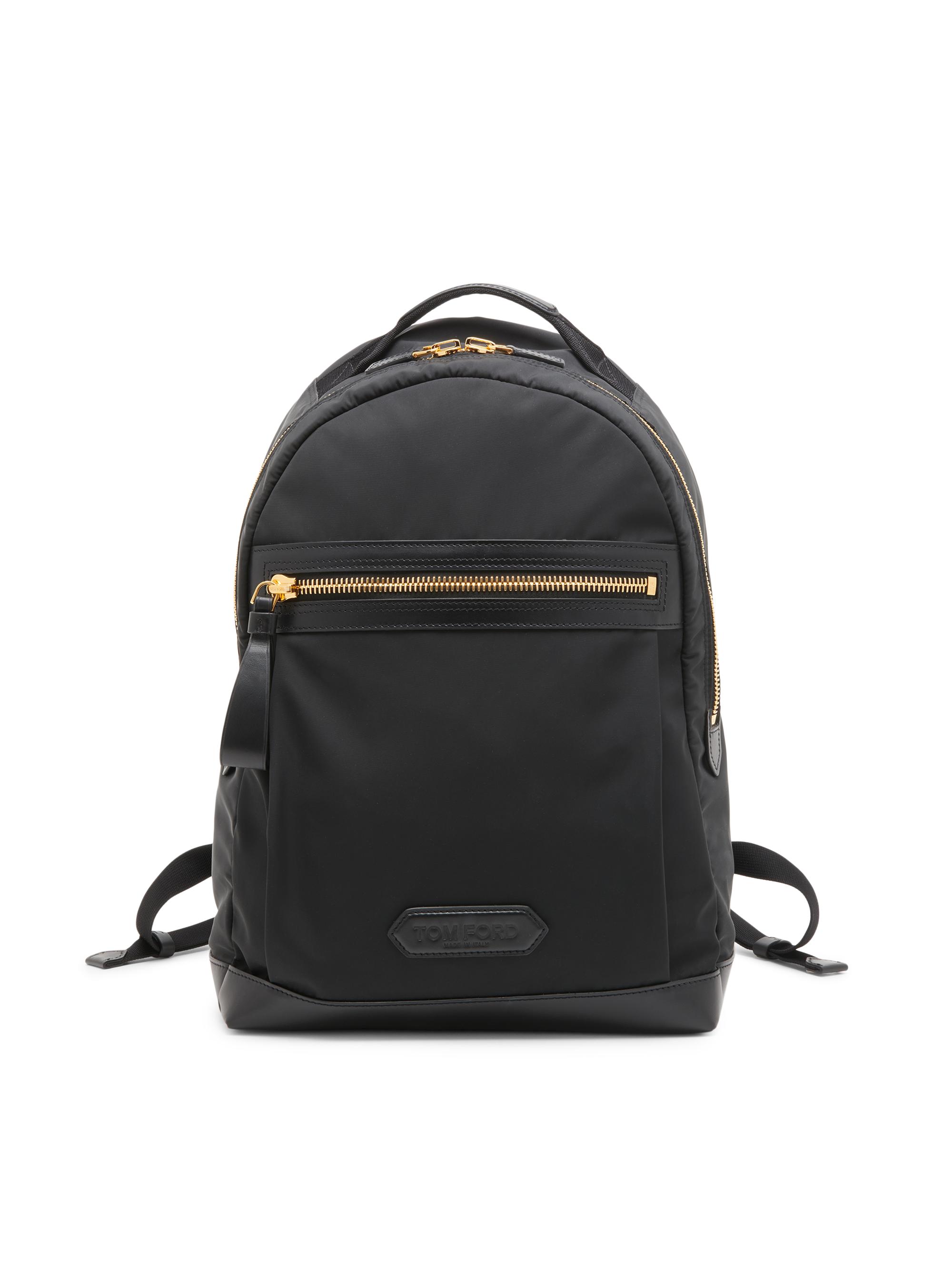 TOM FORD Men's Nylon & Leather Backpack - Black