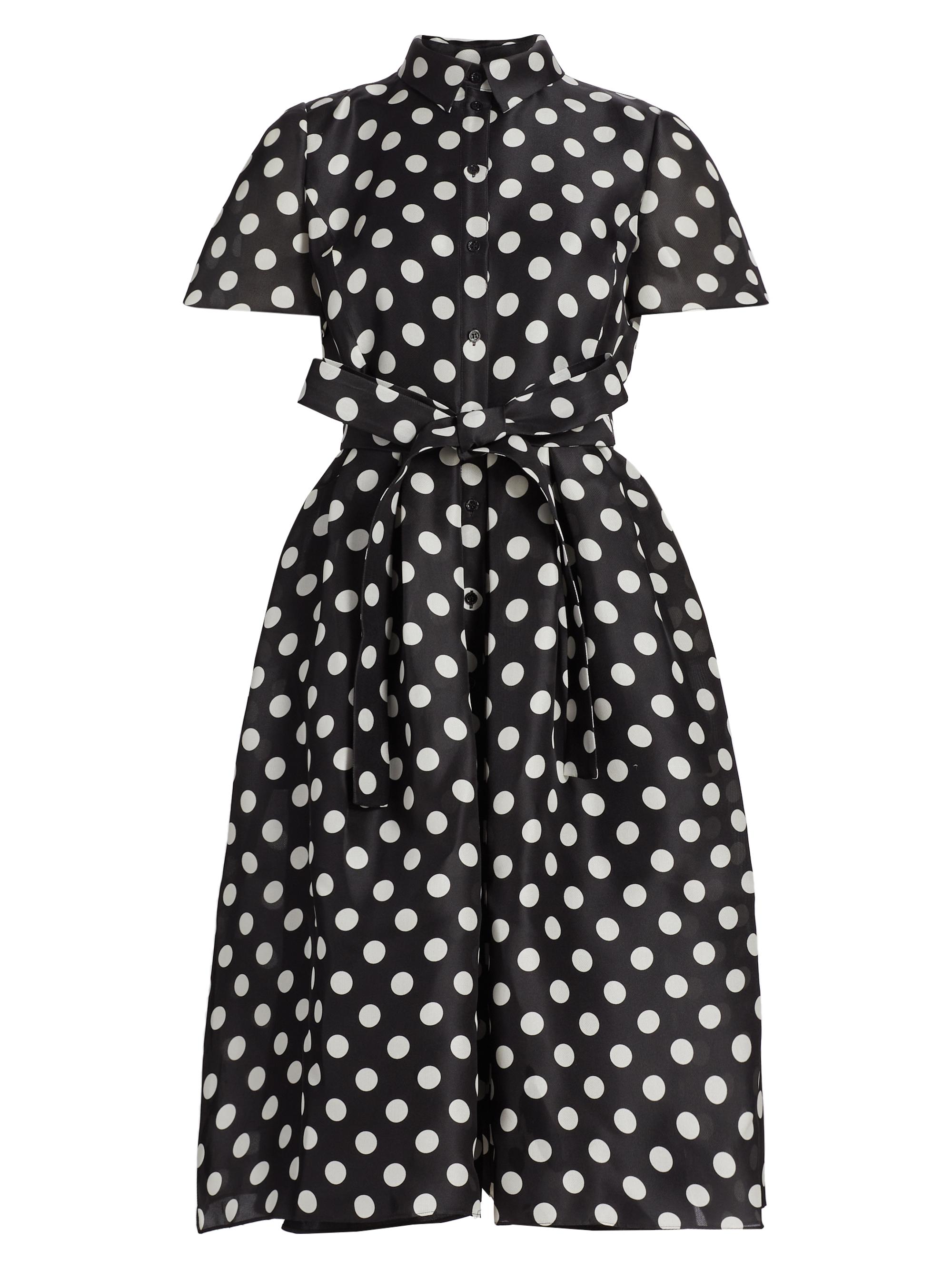 トップス polka dot shirt dress Njoeus-Women-s-Casual-Polka-