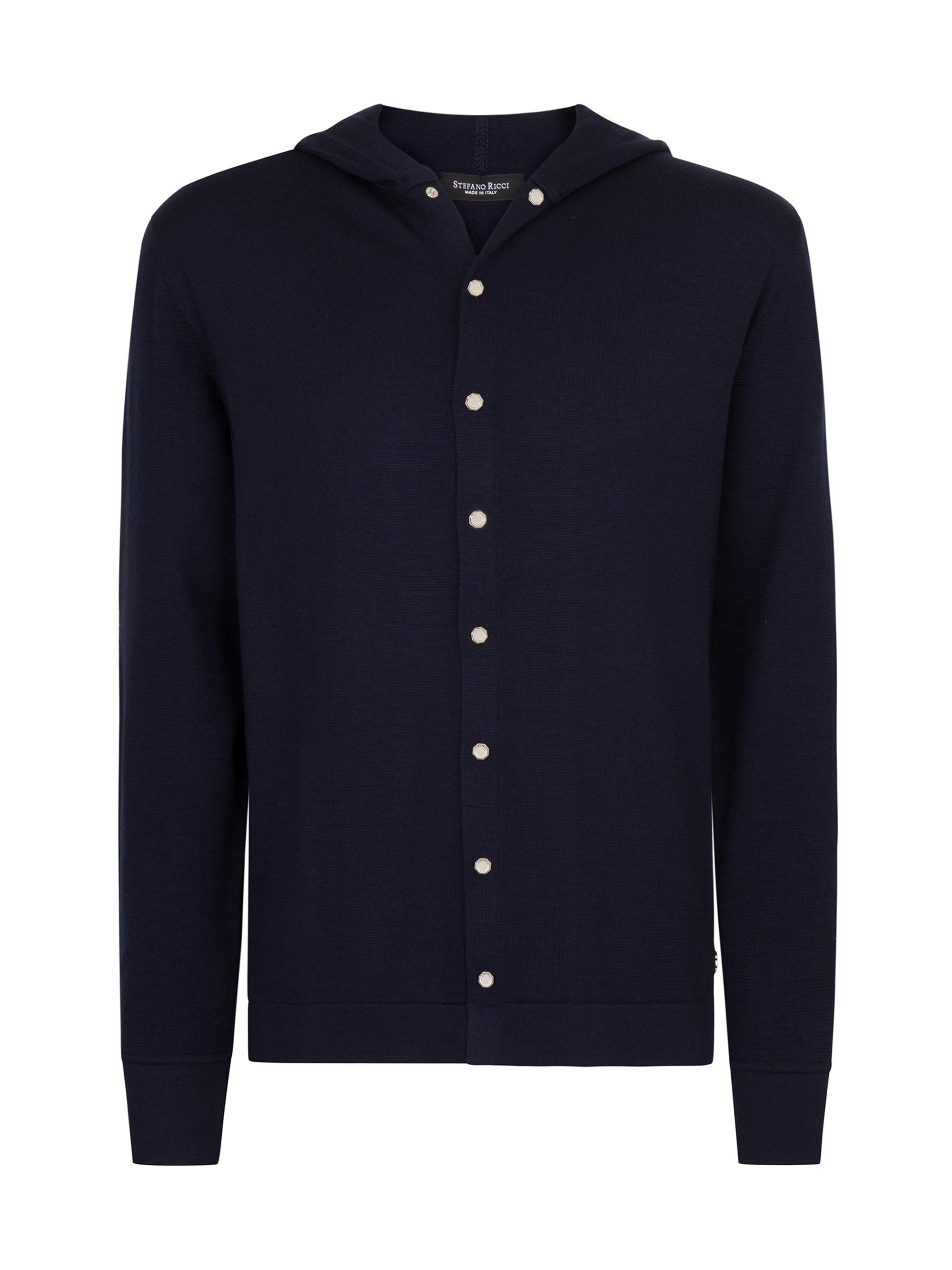 Stefano Ricci Men's Hooded Sweater - Navy