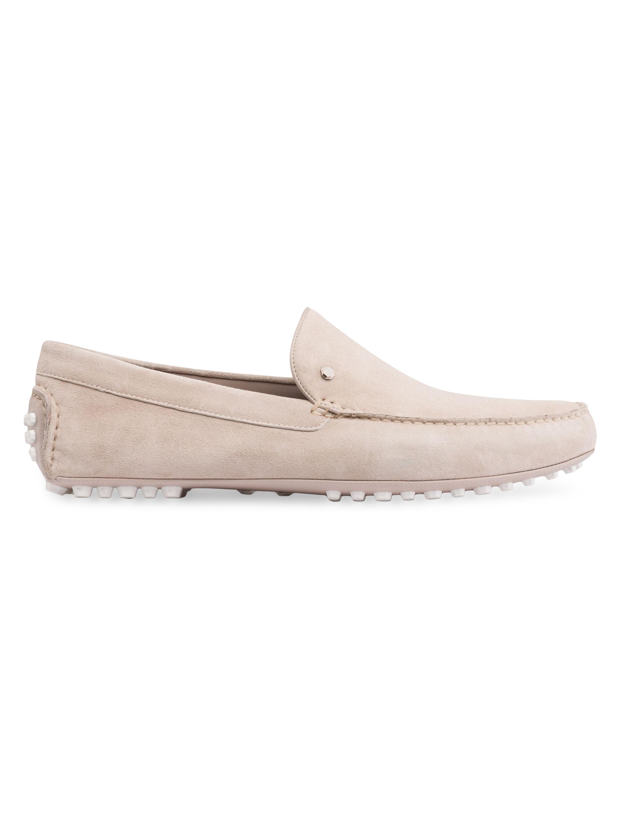 Stefano Ricci Men's Suede Driving Shoes - Sand | Thumbnail 5