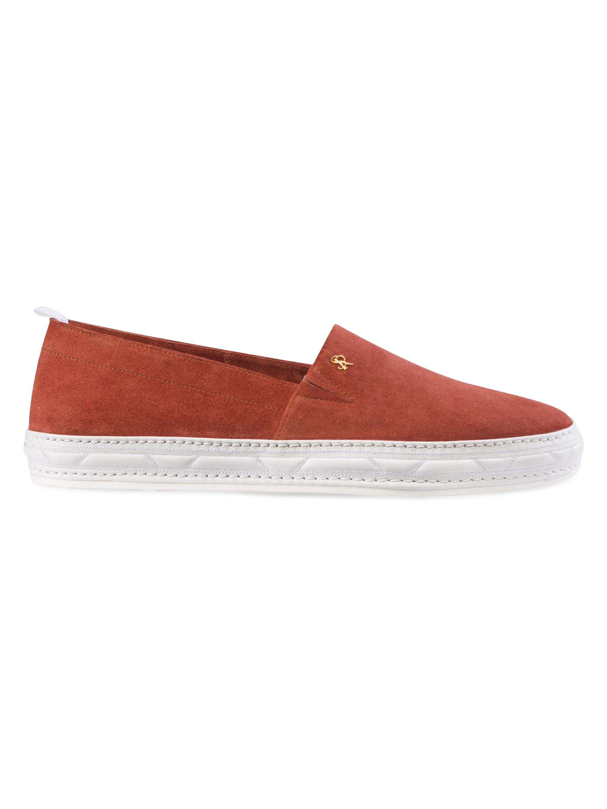 Stefano Ricci Men's Slip-On Casual Shoes - Brick
