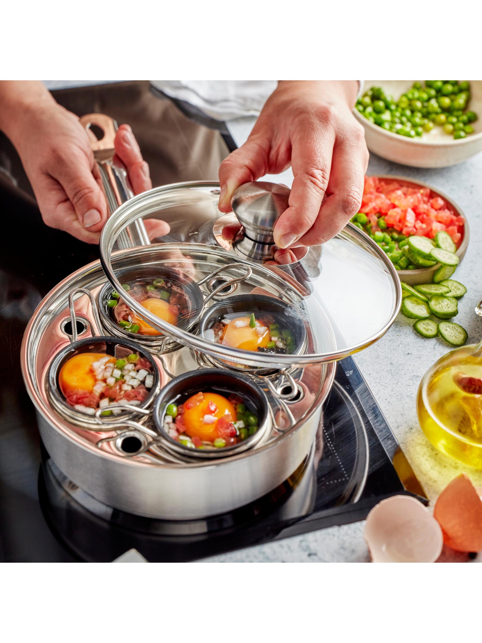 Demeyere Resto 4 Cup Stainless Steel Egg Poacher Set | Saks Fifth