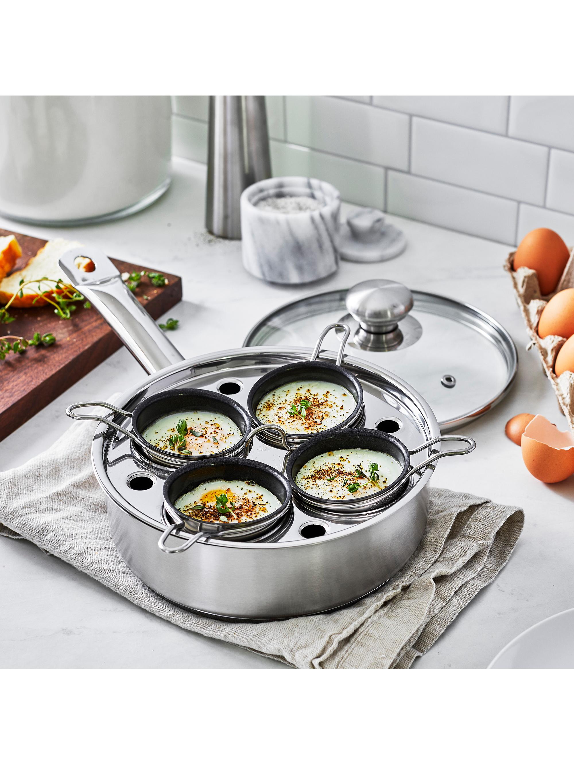 Demeyere Resto 4 Cup Stainless Steel Egg Poacher Set | Saks Fifth