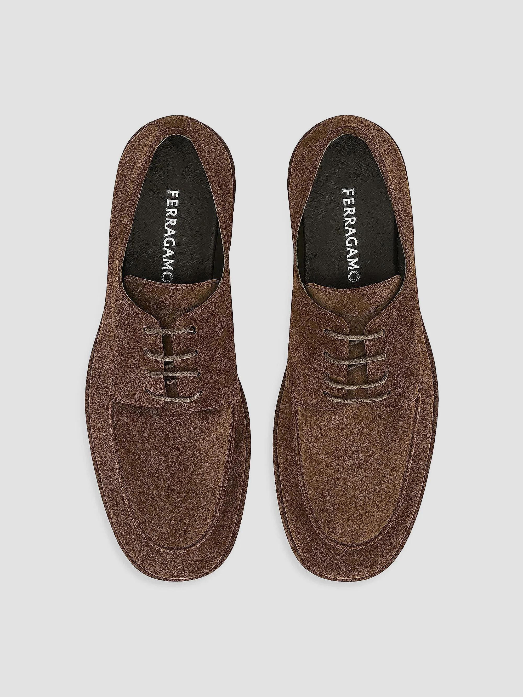Salvatore Ferragamo “Petrol Suede lace up” Salvatore Ferragamo Women main image 4