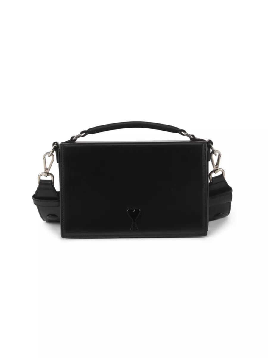 Shop AMI Paris Ami de Coeur Leather Lunch Box Bag | Saks