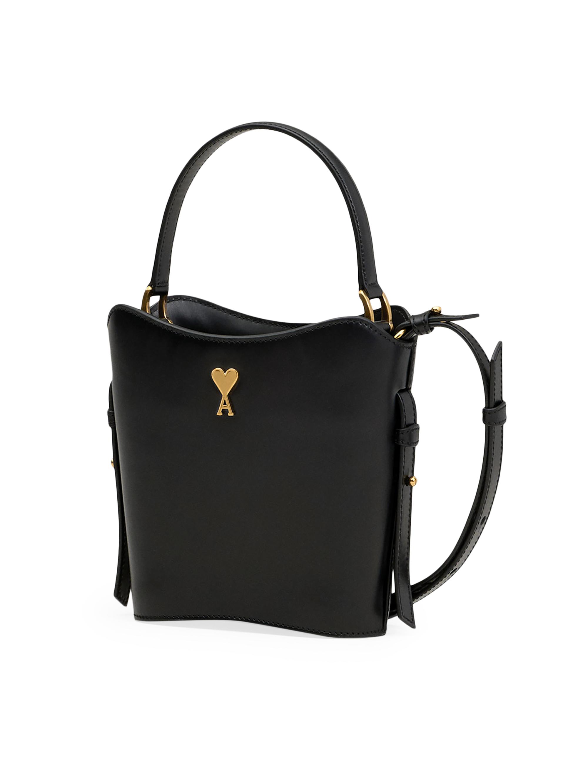 AMI Paris Mini Paris Leather Bucket Bag | Saks Fifth Avenue