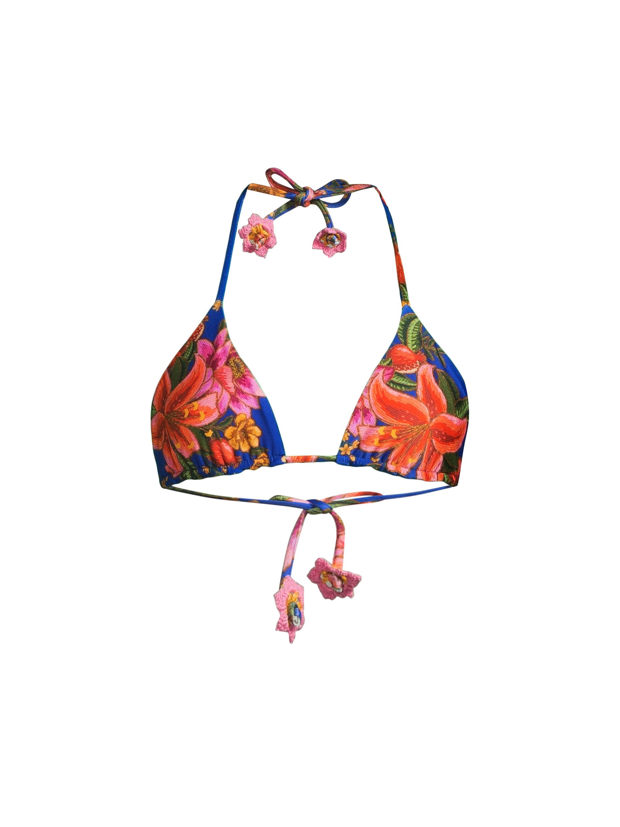 Farm Rio Women's Summer Fruit Triangle Bikini Top