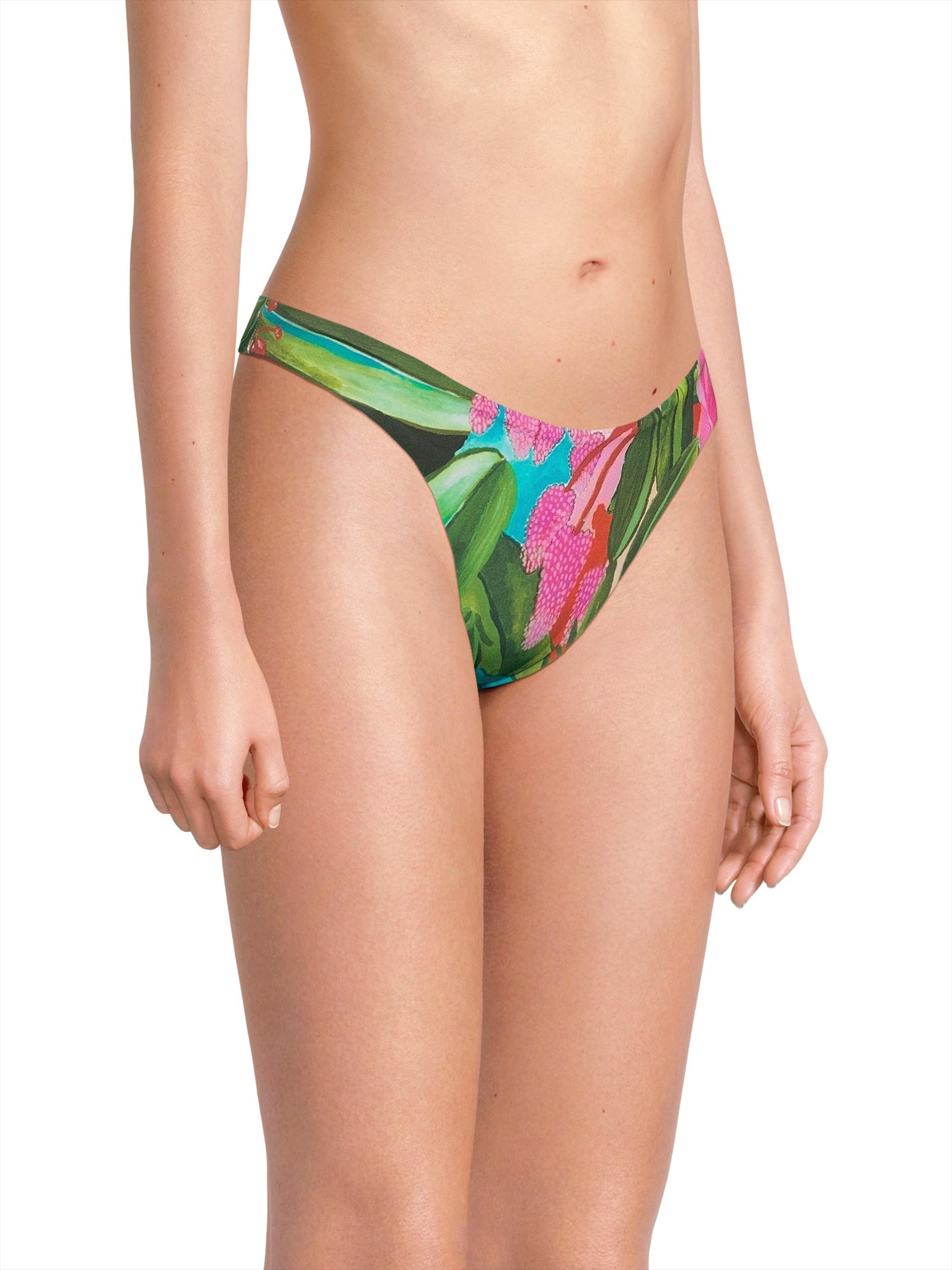 Farm Rio Jardin de Reve Low-Rise Bikini Bottoms | Saks Fifth