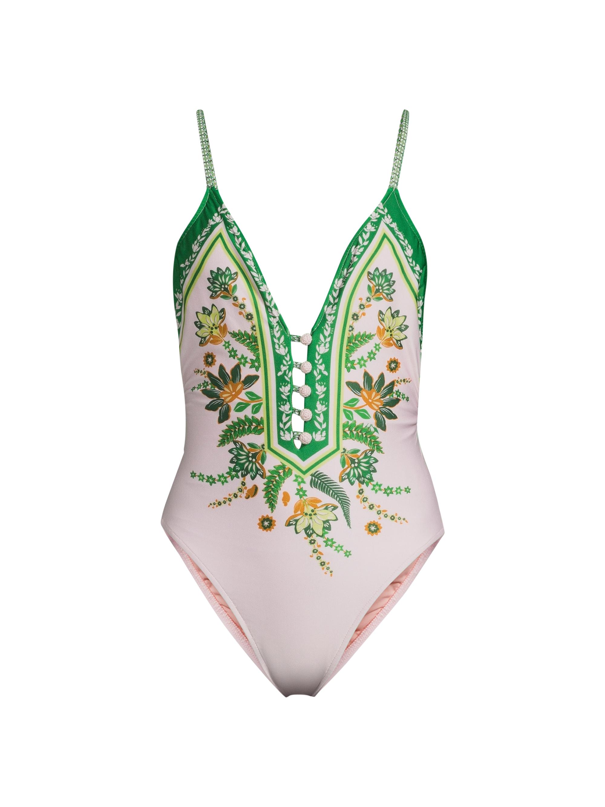 Farm Rio Women's Ana Tapestry One-Piece Swimsuit - Pink