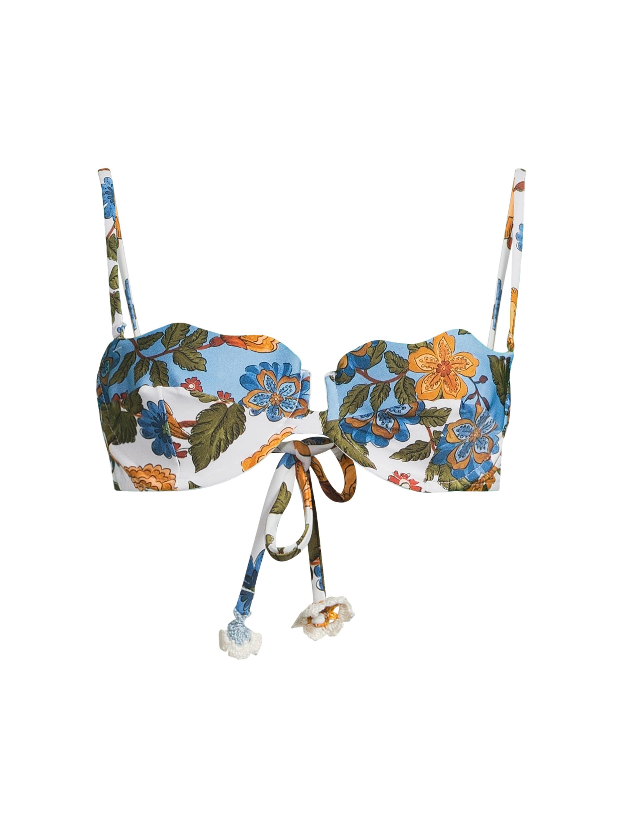 Farm Rio Women's Garden Scarf Underwire Bikini Top