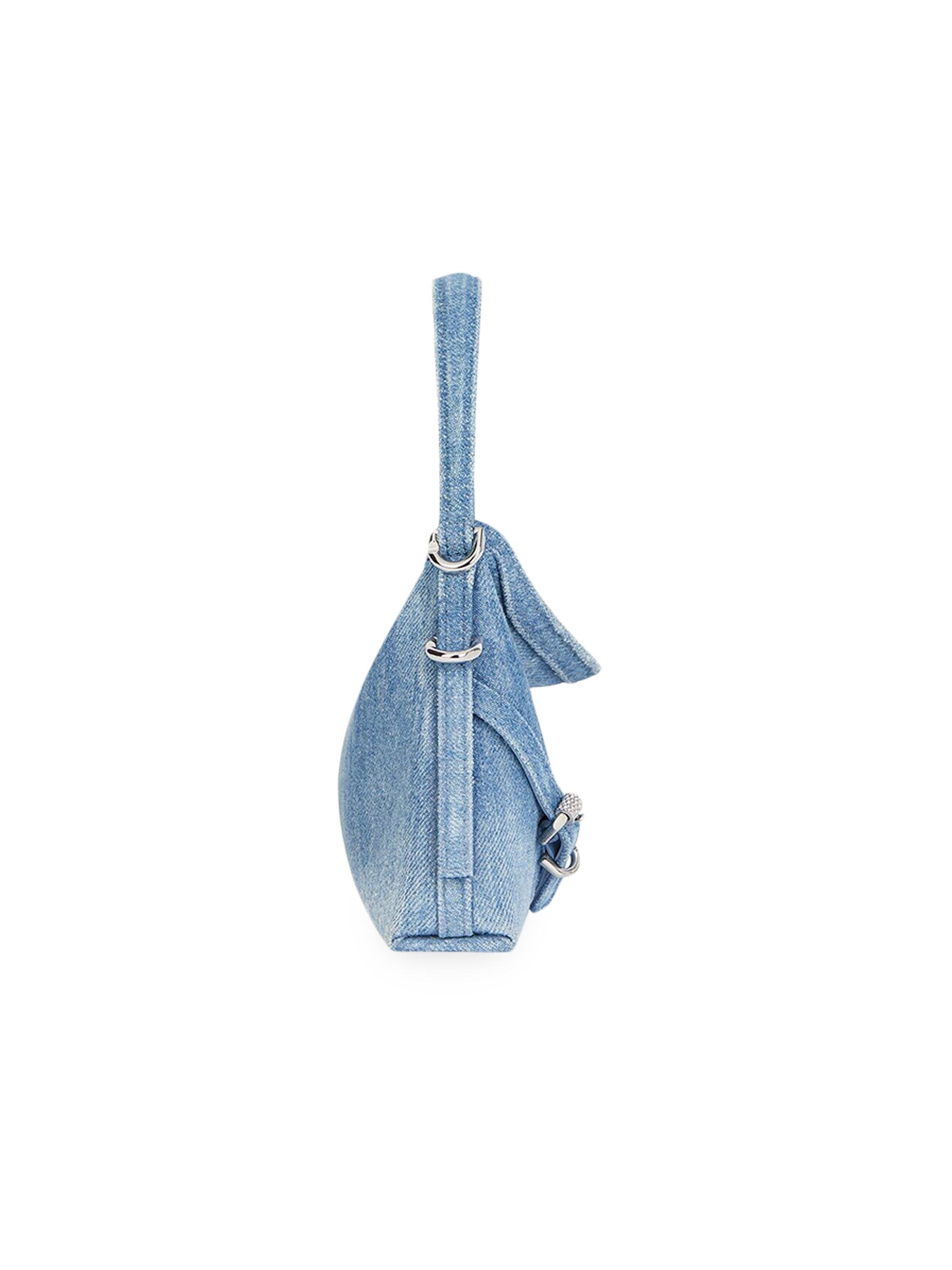 Givenchy Nano Voyou Top Handle Bag in Washed Denim | Saks Fifth Avenue