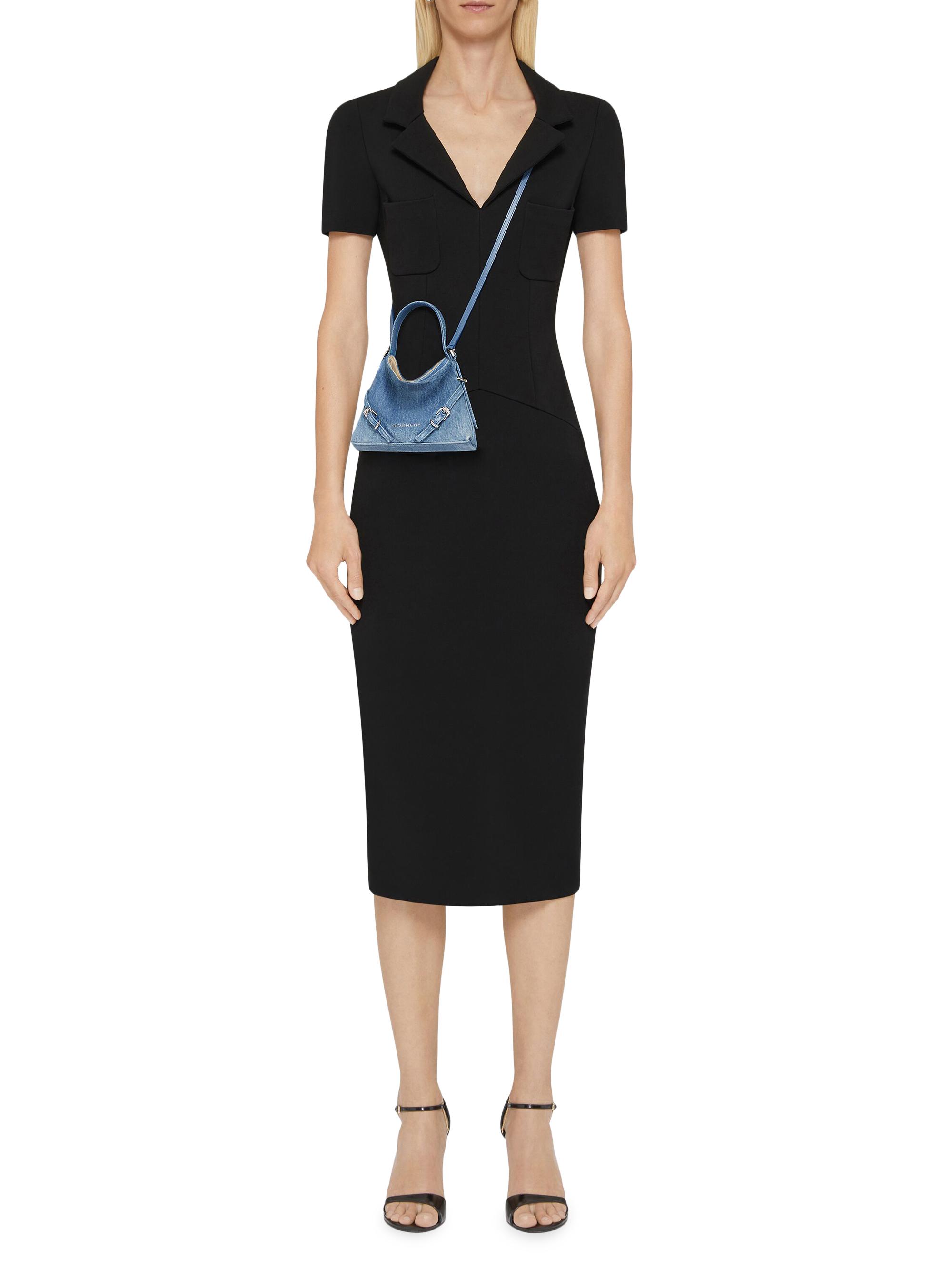 Givenchy Nano Voyou Top Handle Bag in Washed Denim | Saks