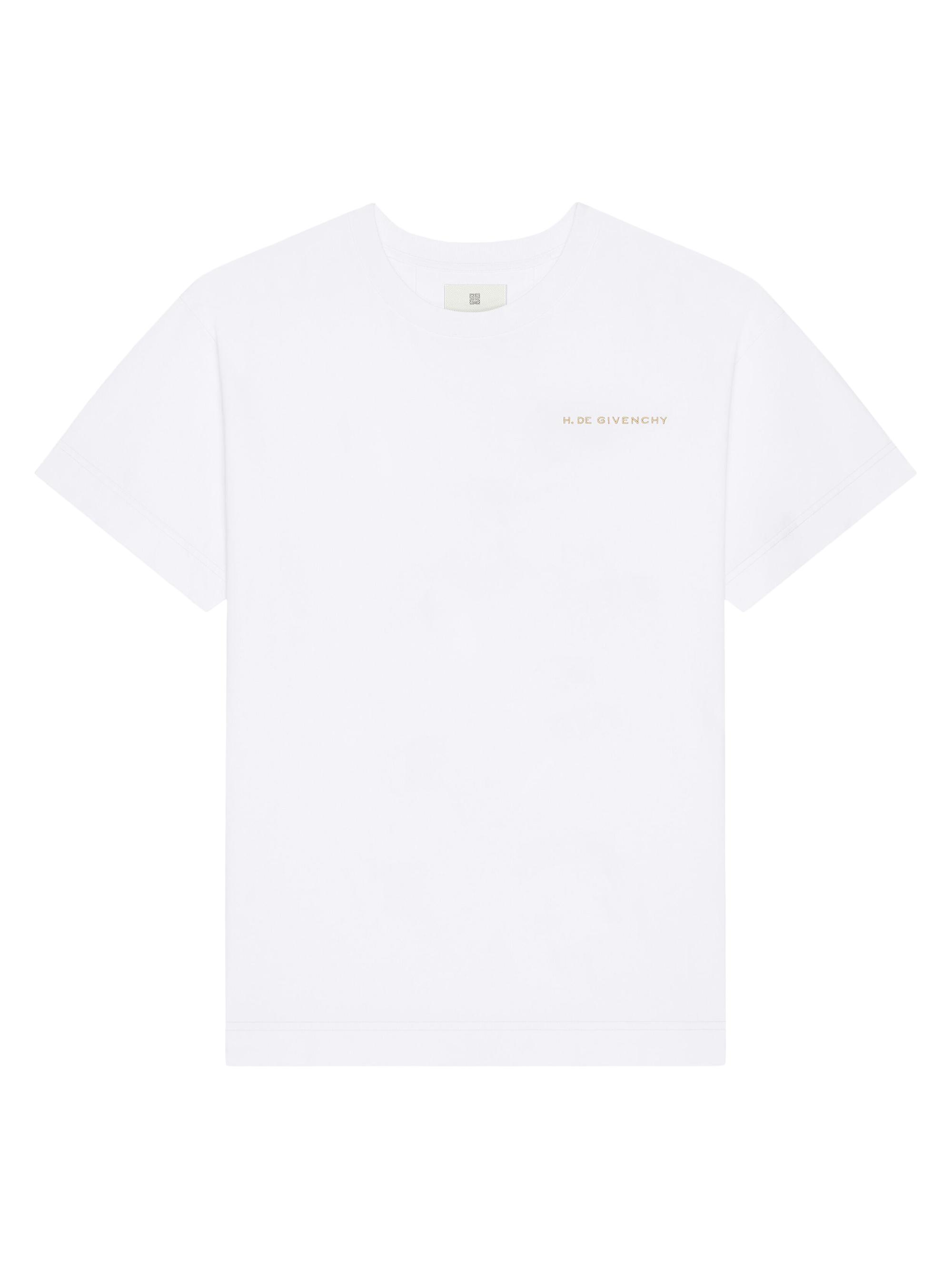 Givenchy Men's T-Shirt in Cotton with Chandelier Snake Embroideries - White