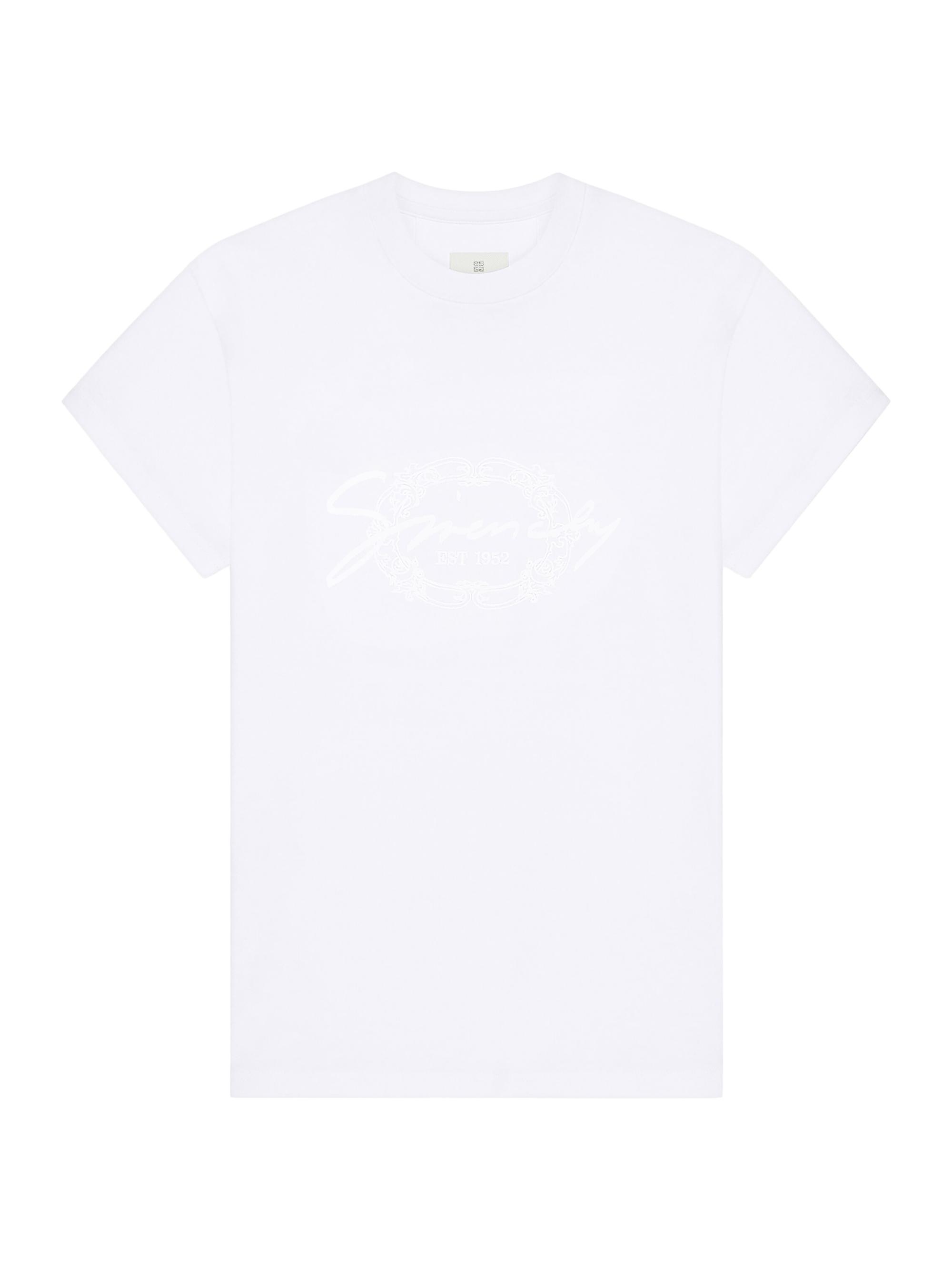 Givenchy Women's T-Shirt in Cotton with Medallion - White
