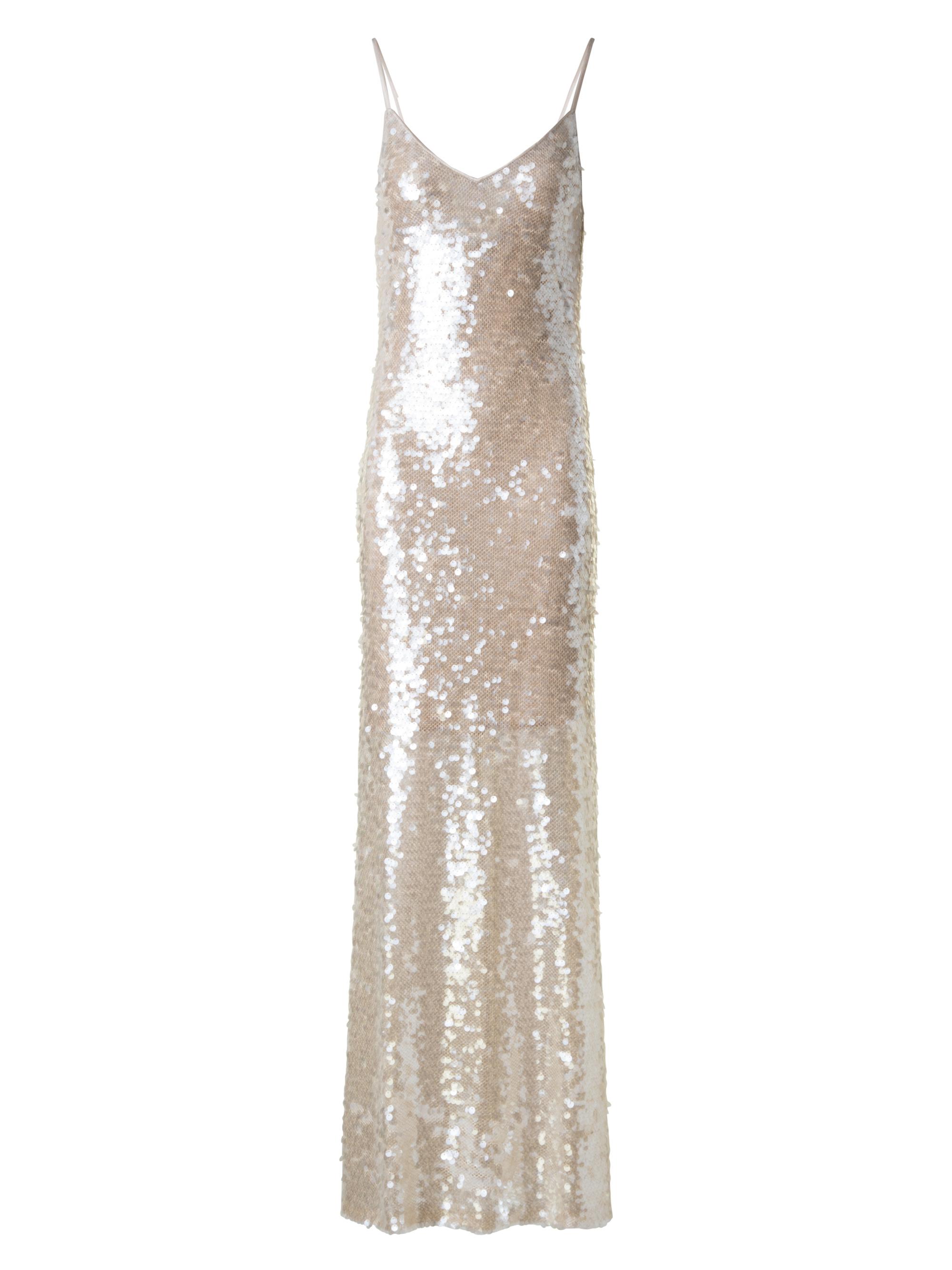 Akris Women's Sequin A-Line Gown - Greige